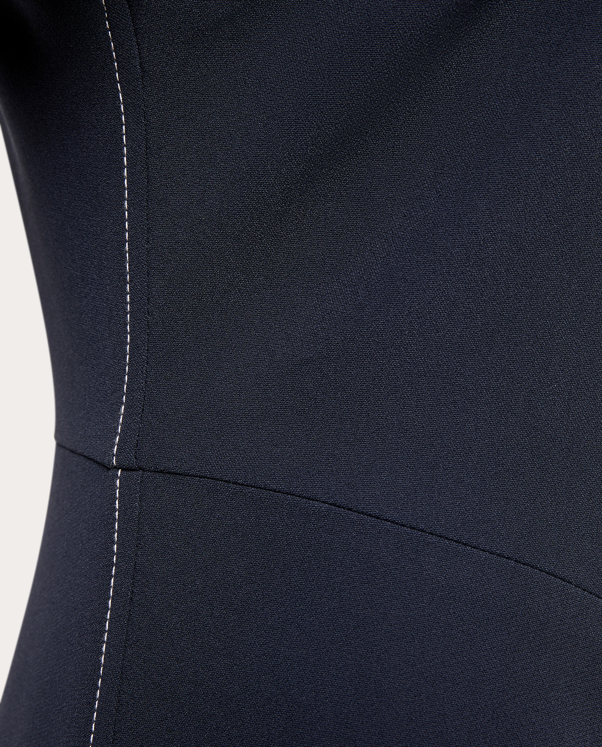 Vestido midi Azul marino-4