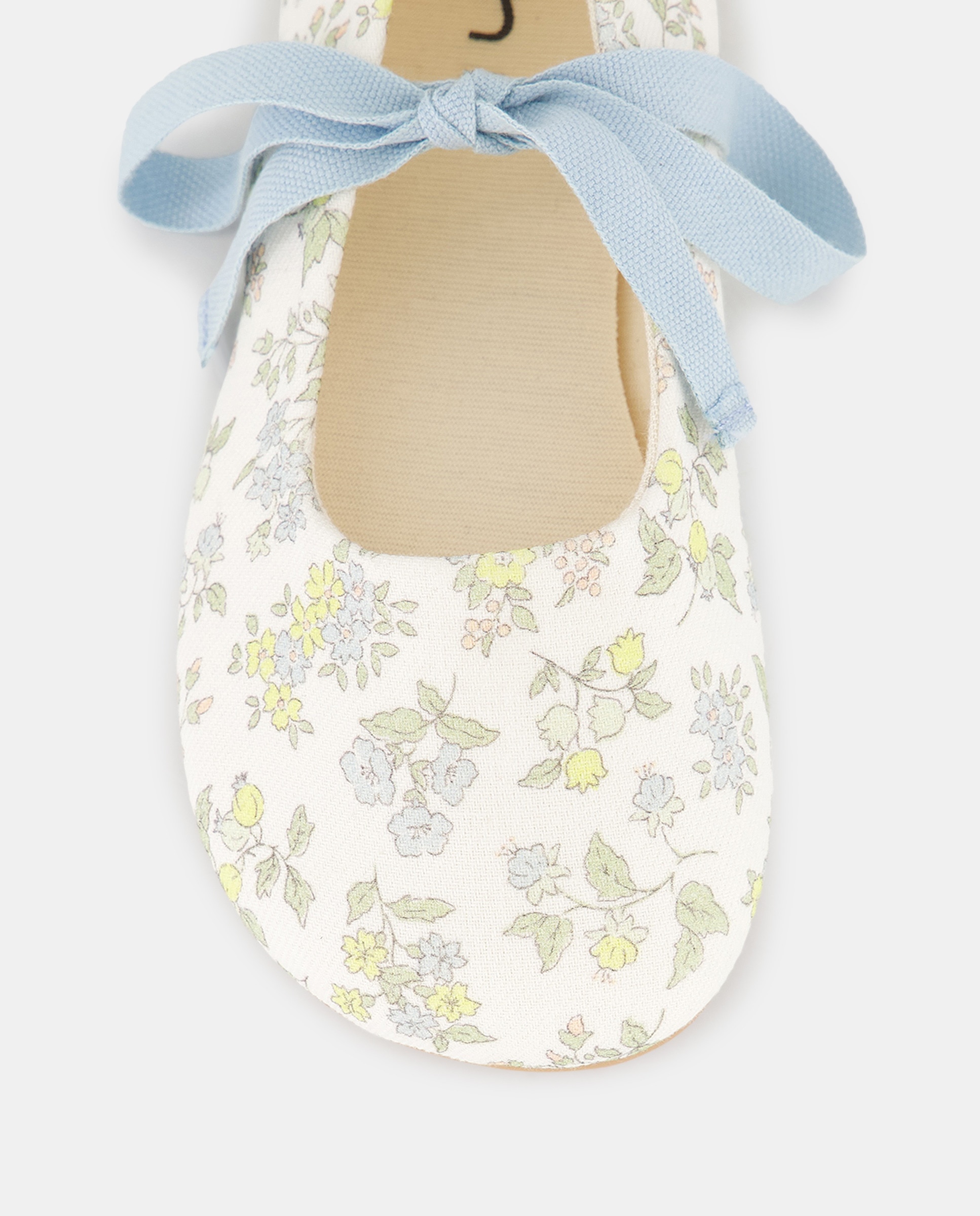 Zapatilla bailarina bebés estampada Verde-5