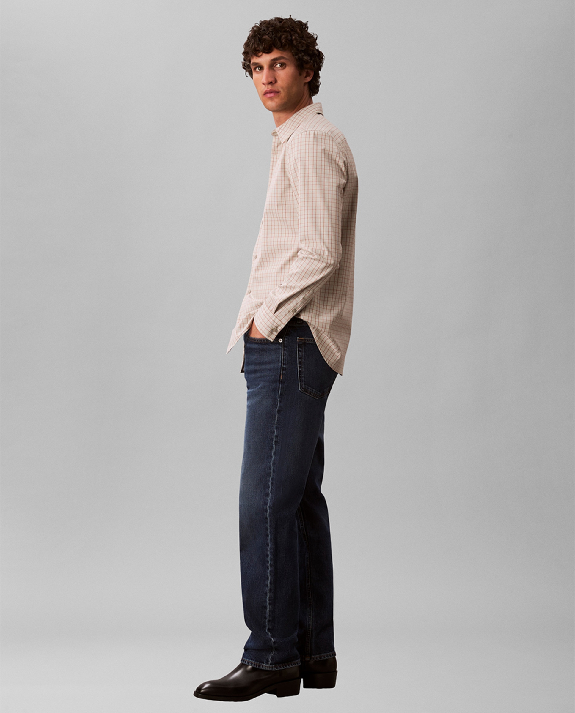 Jeans Fit Standard Straight Azul-2