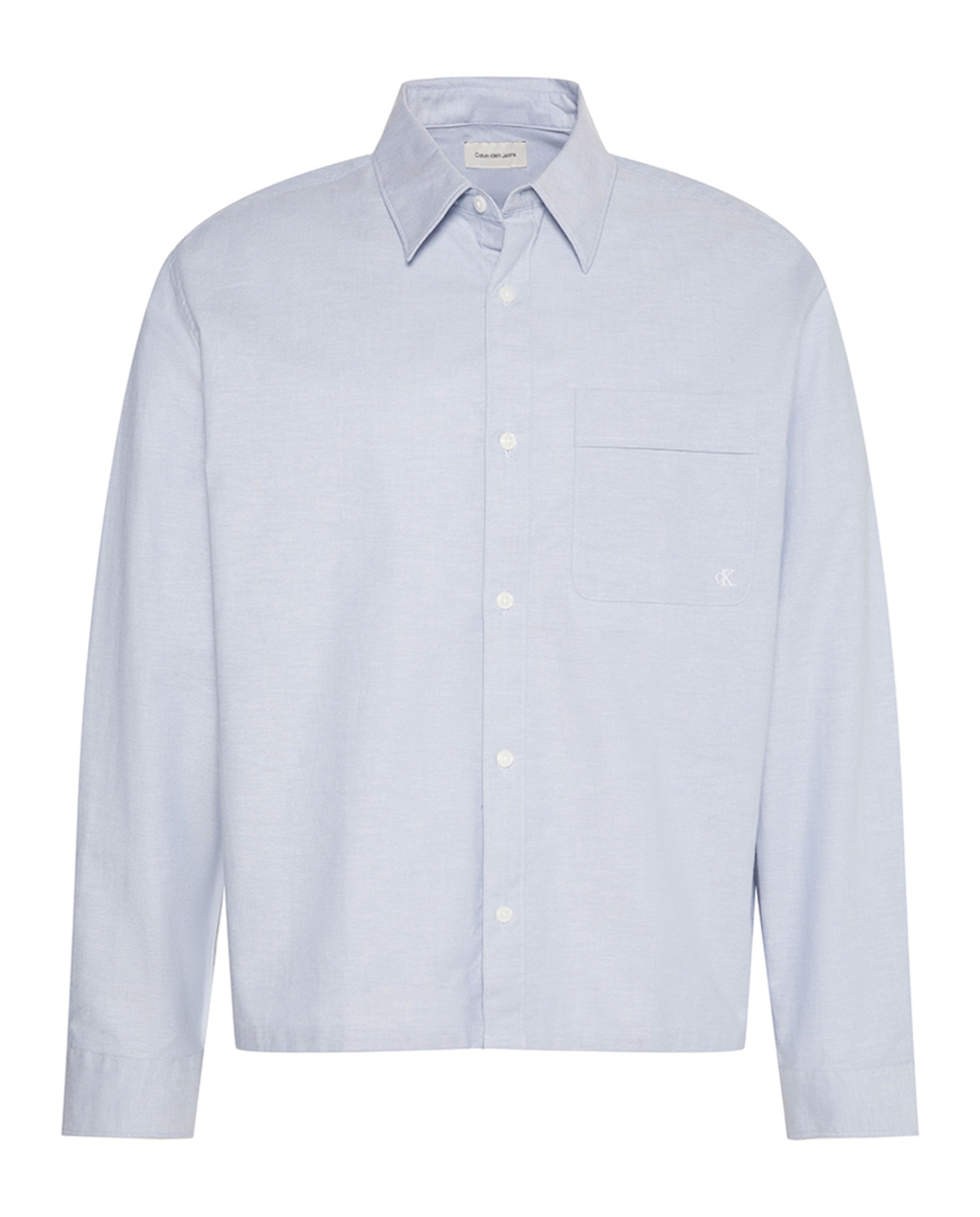 Camisa Oxford Curta Azul-claro-5