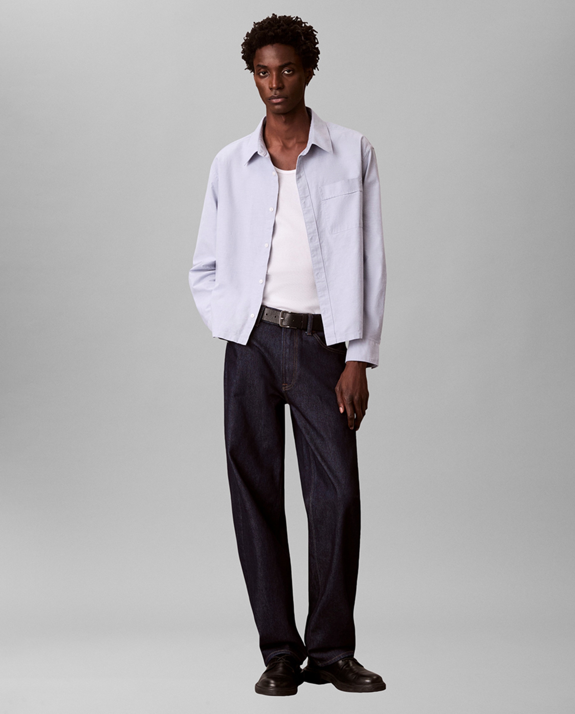 Camisa Oxford Curta Azul-claro-6