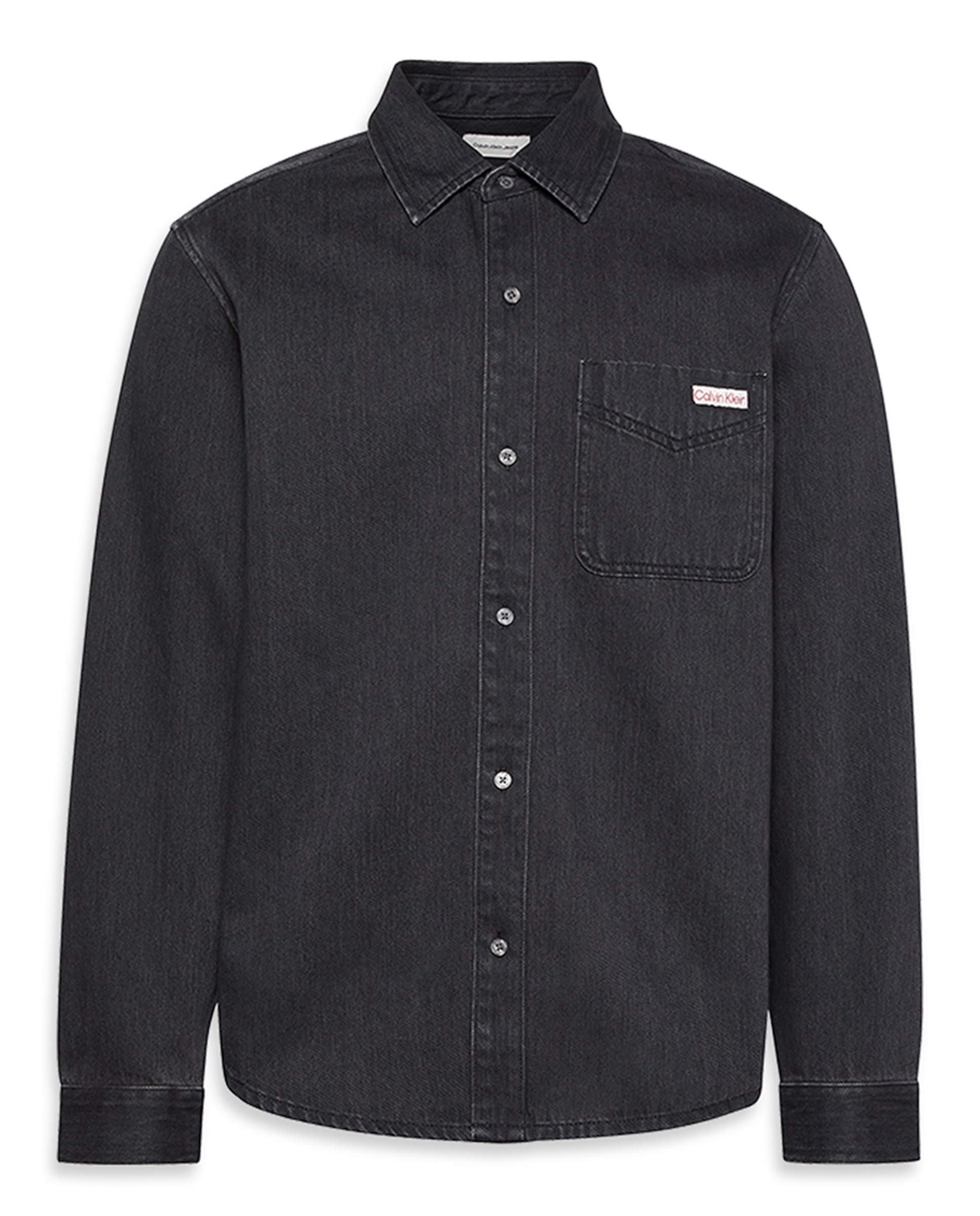 Camisa Clássica de Manga Comprida Preto-6