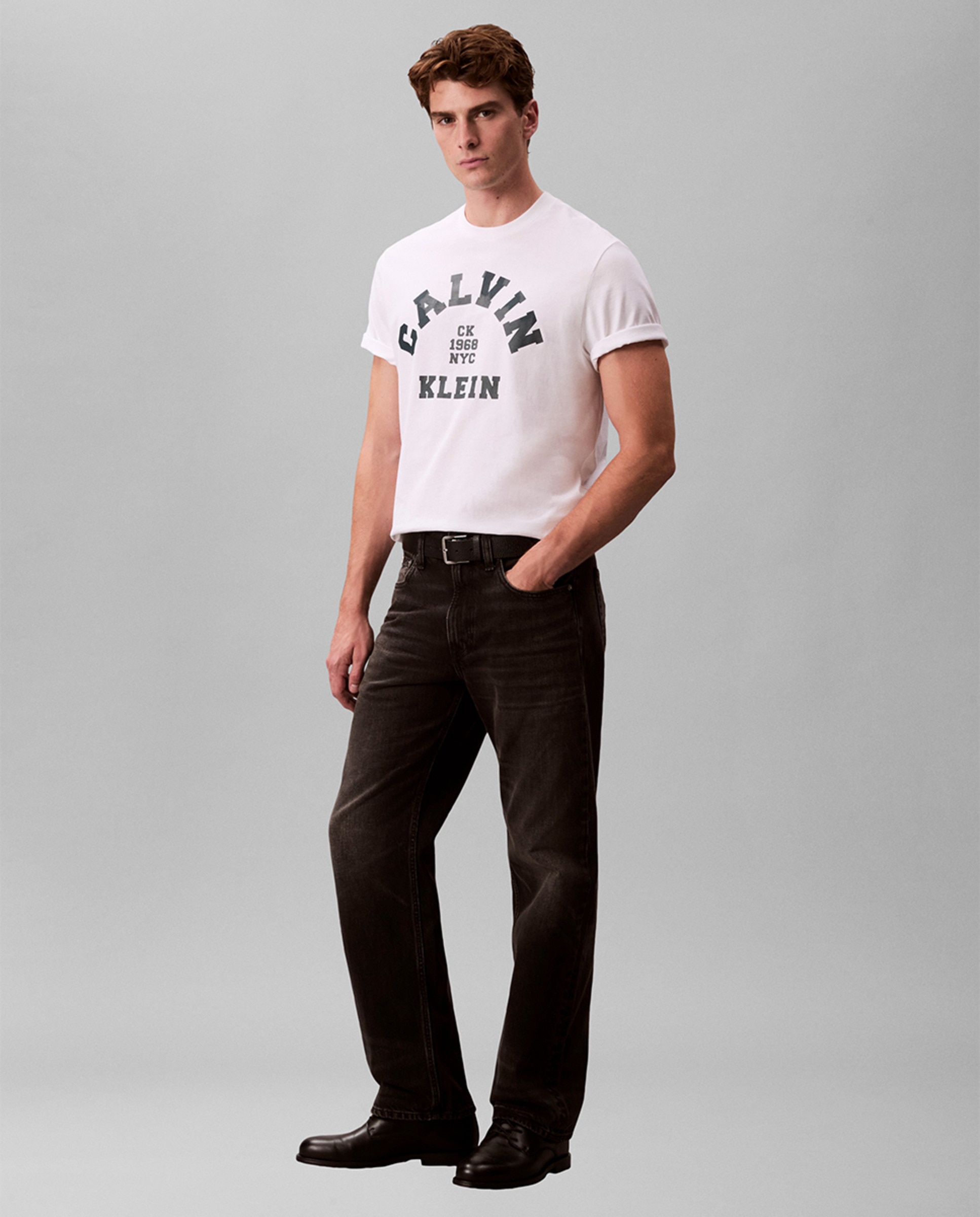 T-shirt Calvin College Branco-5