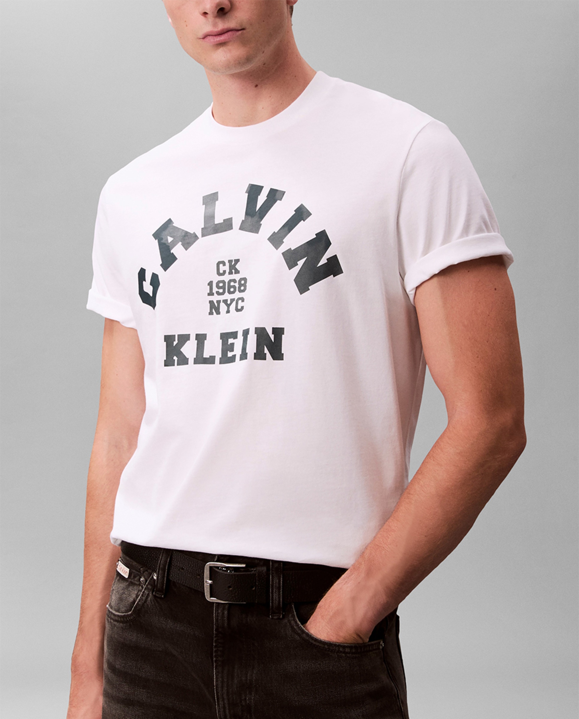 T-shirt Calvin College Branco-3