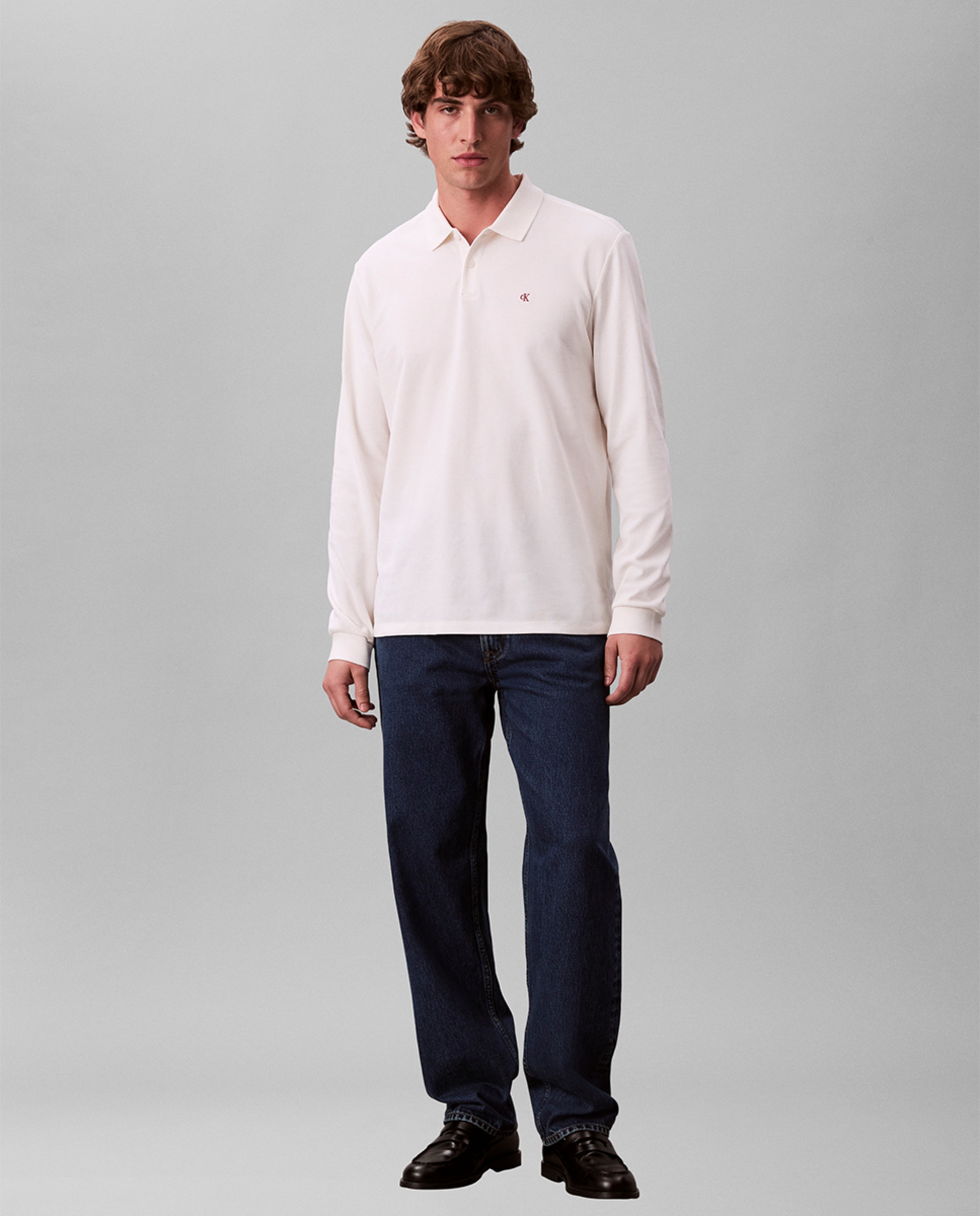 Polo Piqué Casual Branco-6