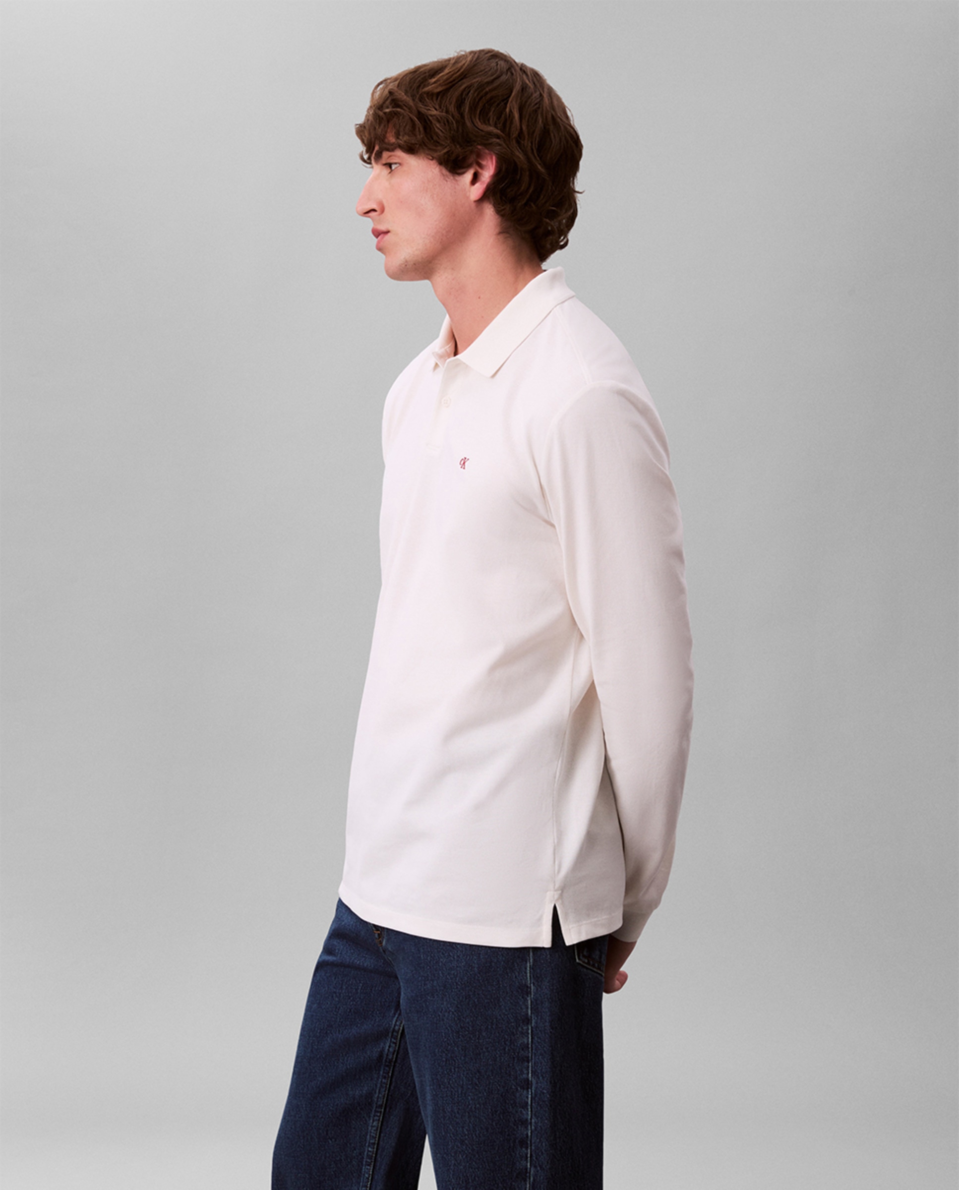 Polo Piqué Casual Branco-4