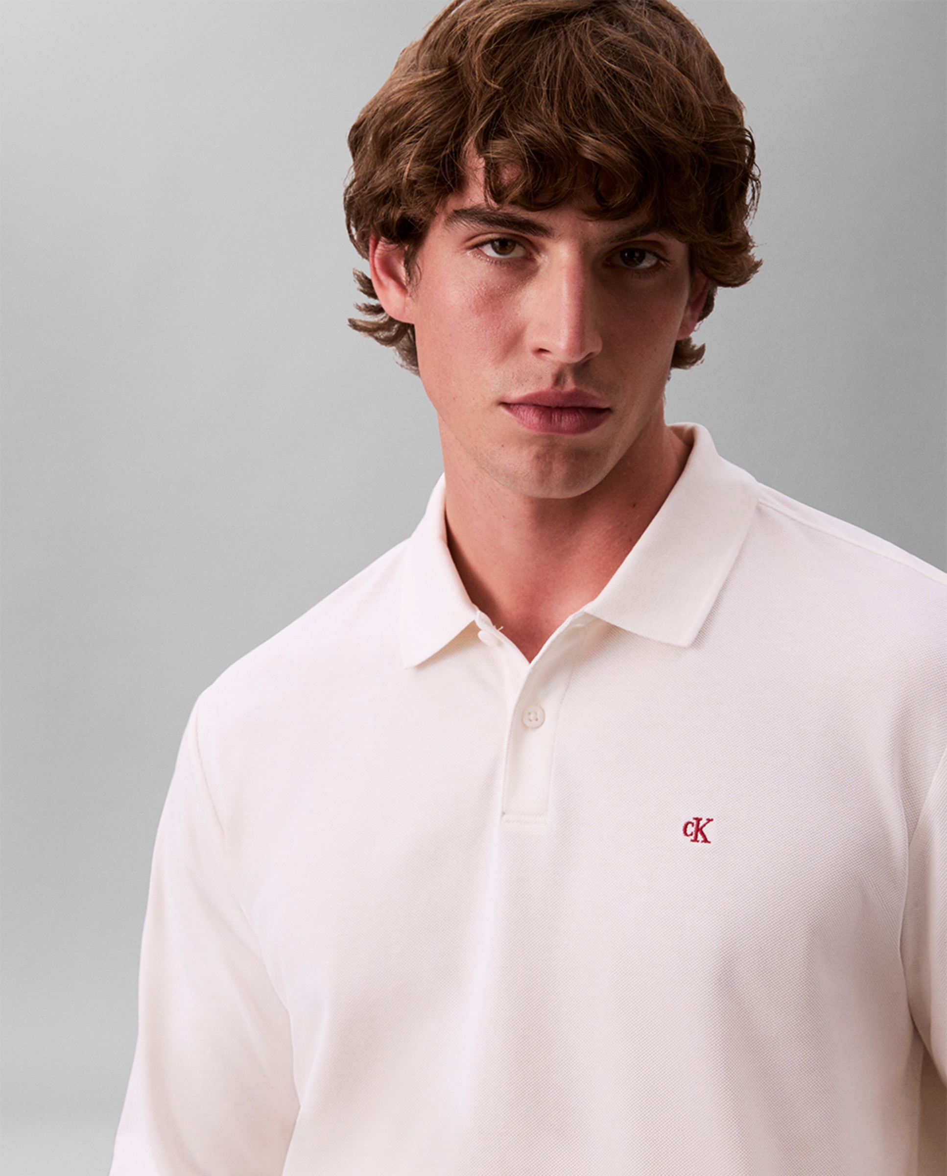 Polo Piqué Casual Branco-3