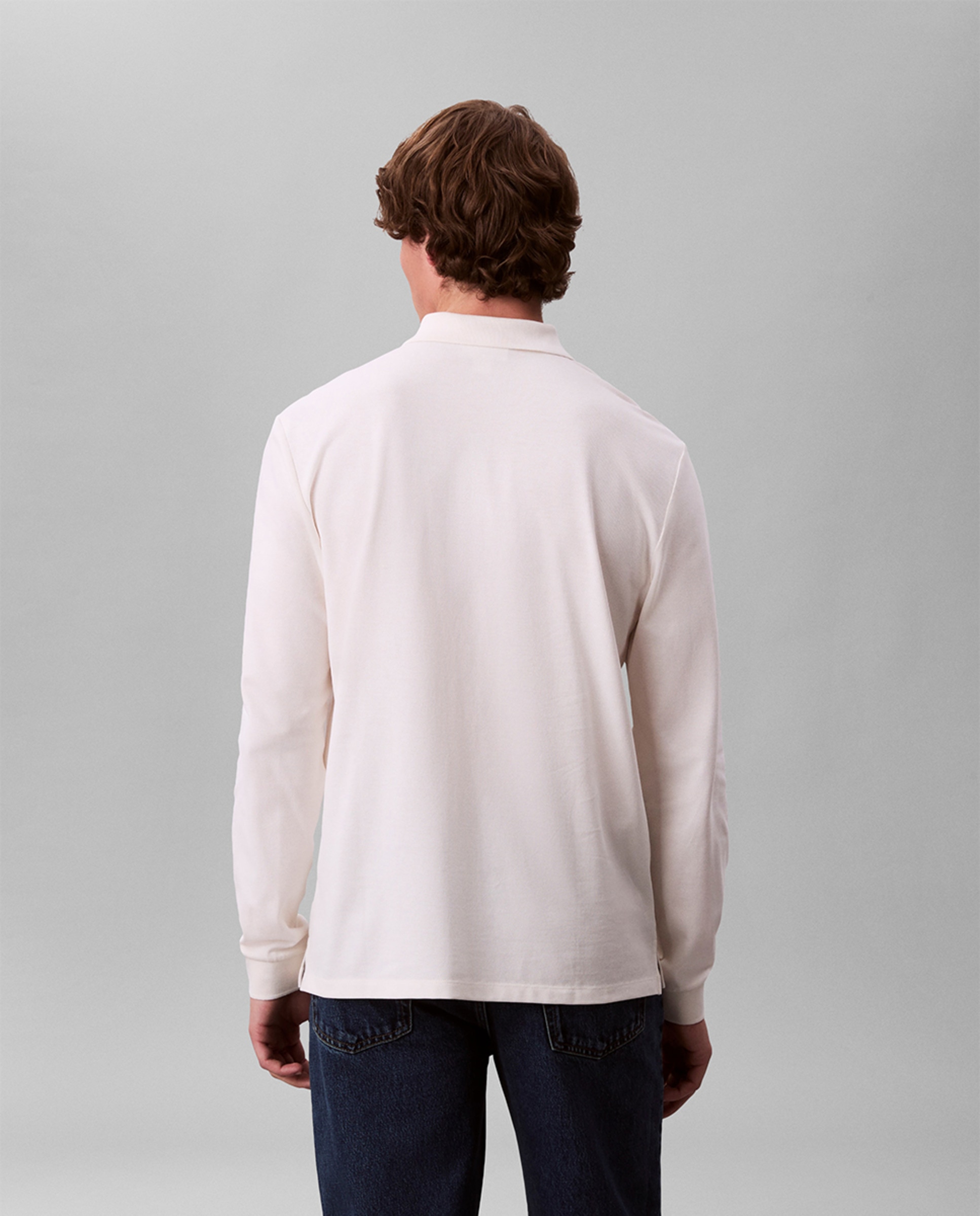 Polo Piqué Casual Branco-2