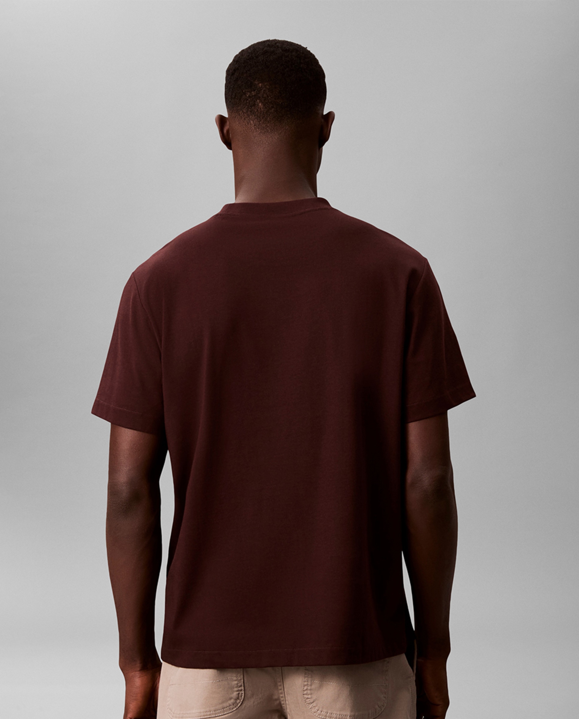 T-shirt com Logótipo de Monograma Castanho-escuro-2