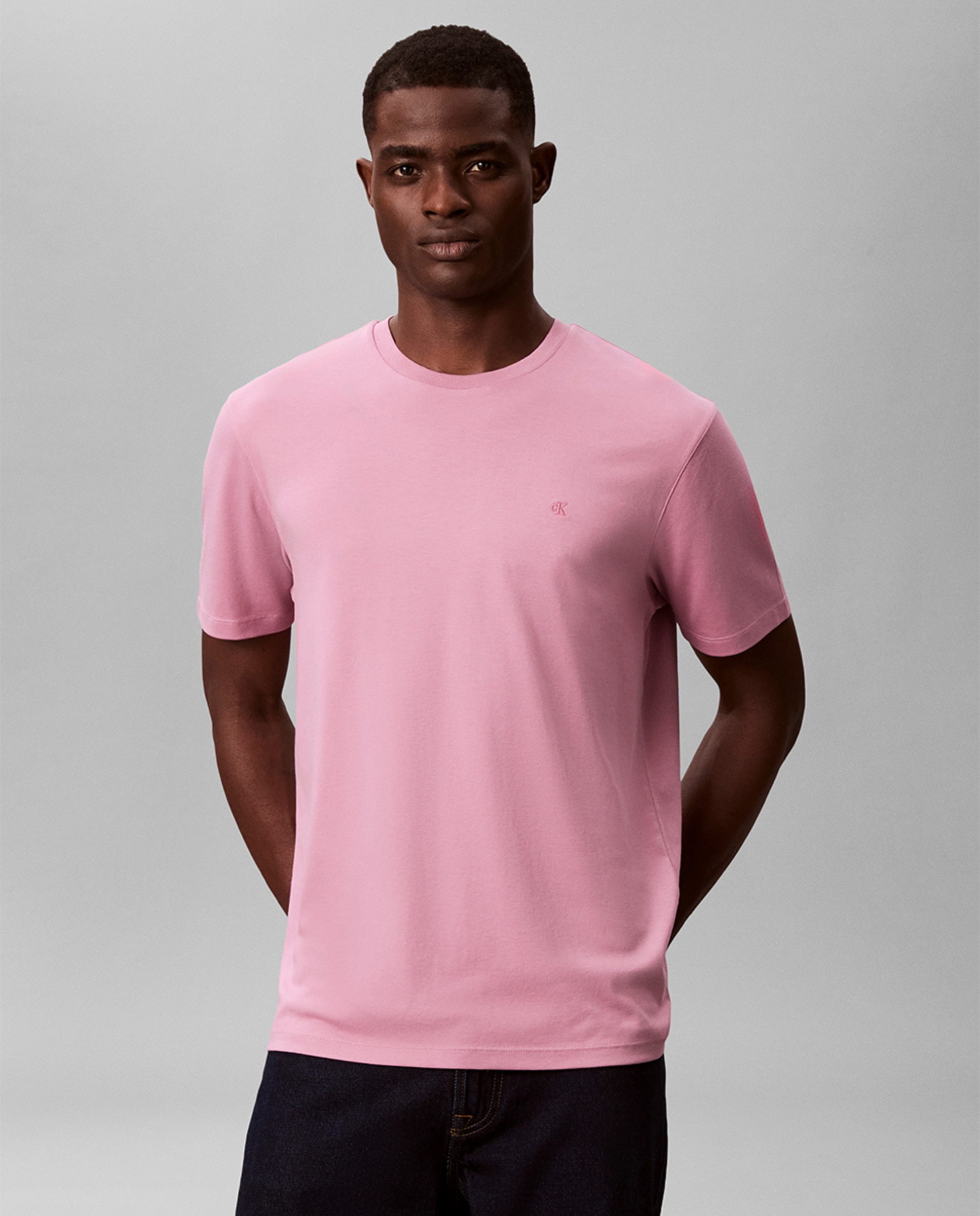 T-shirt com Logótipo de Monograma Lilás-1