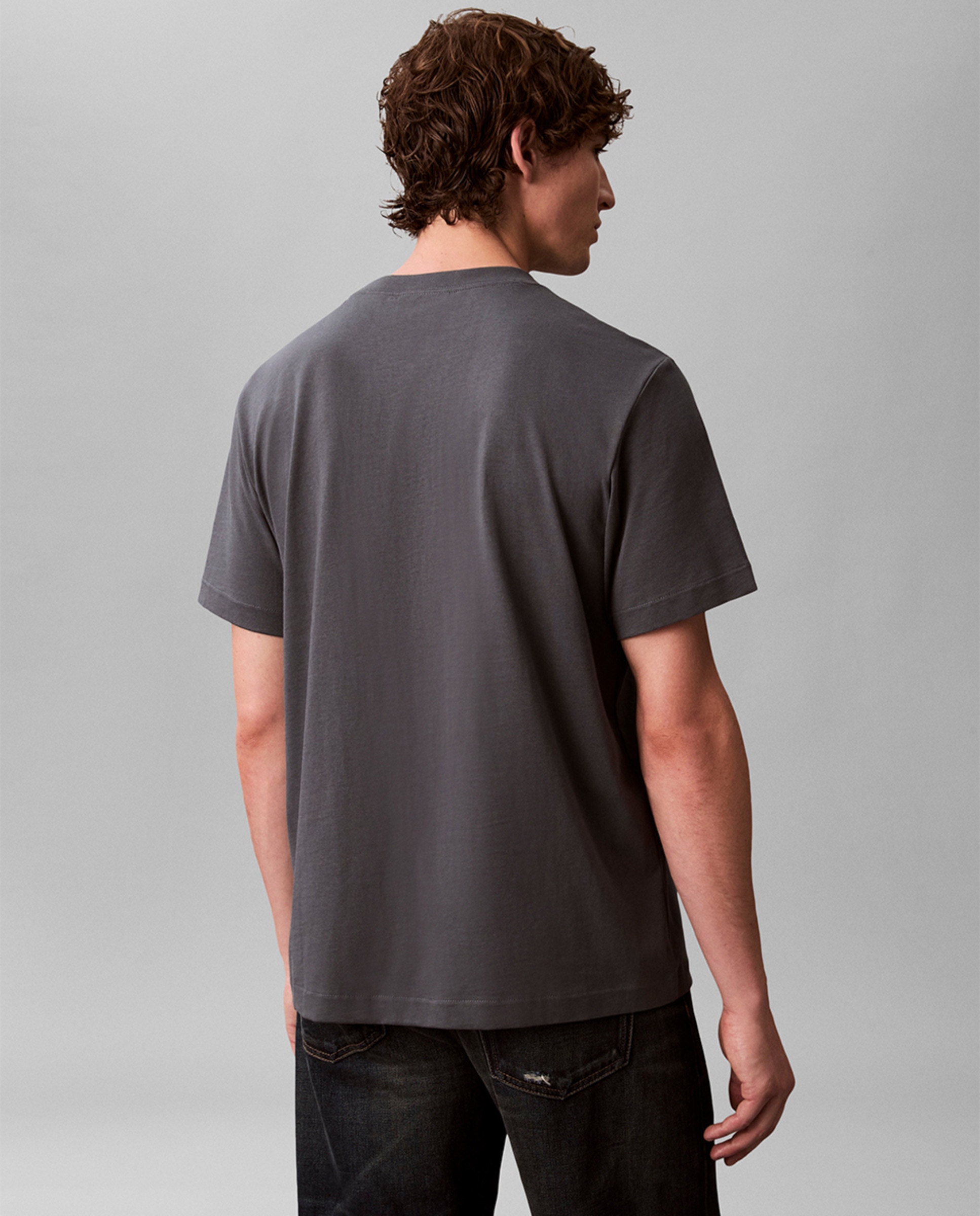 T-shirt com Logótipo de Monograma Azul-marinho-2