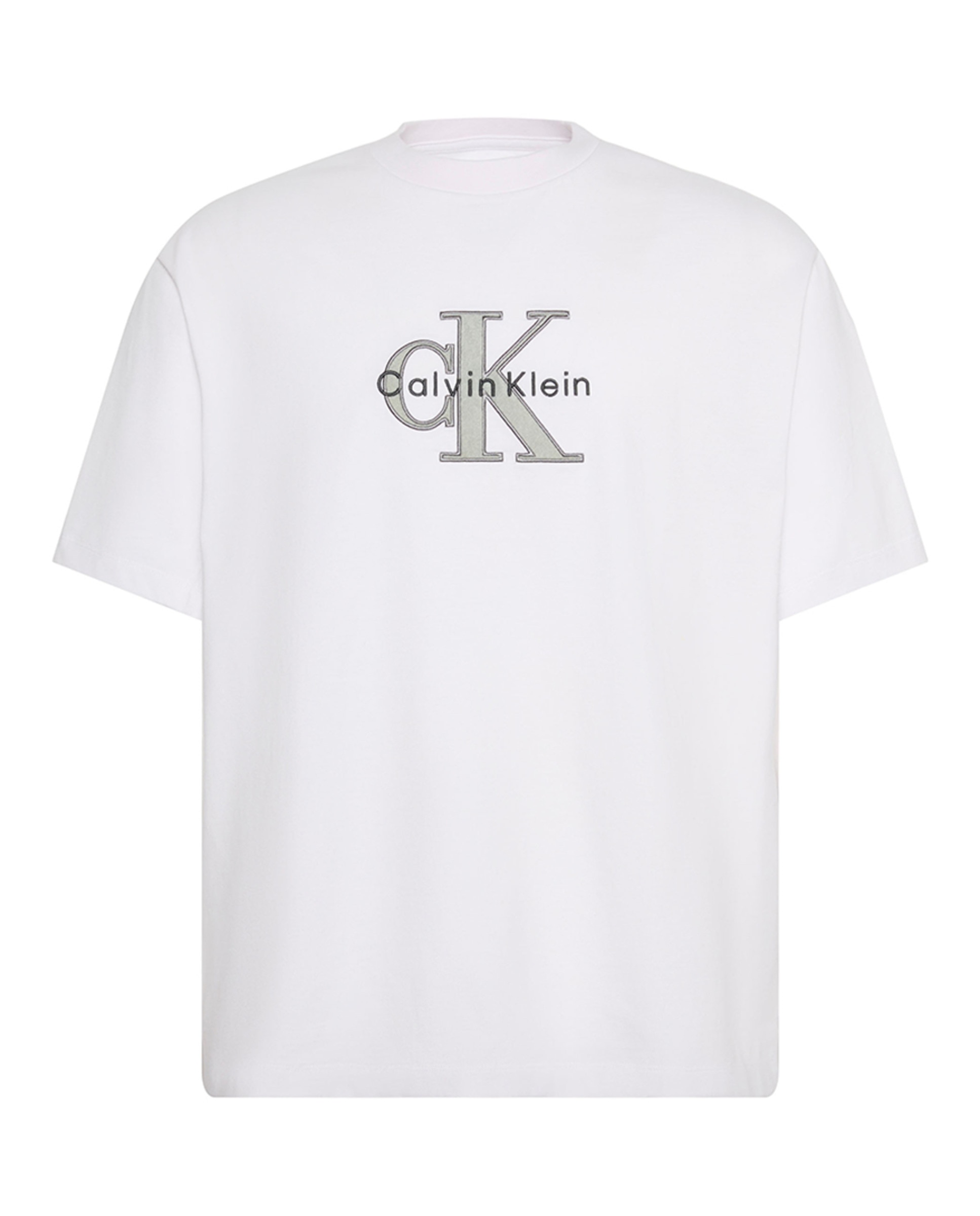 T-shirt com Logótipo Tricolor Branco-3