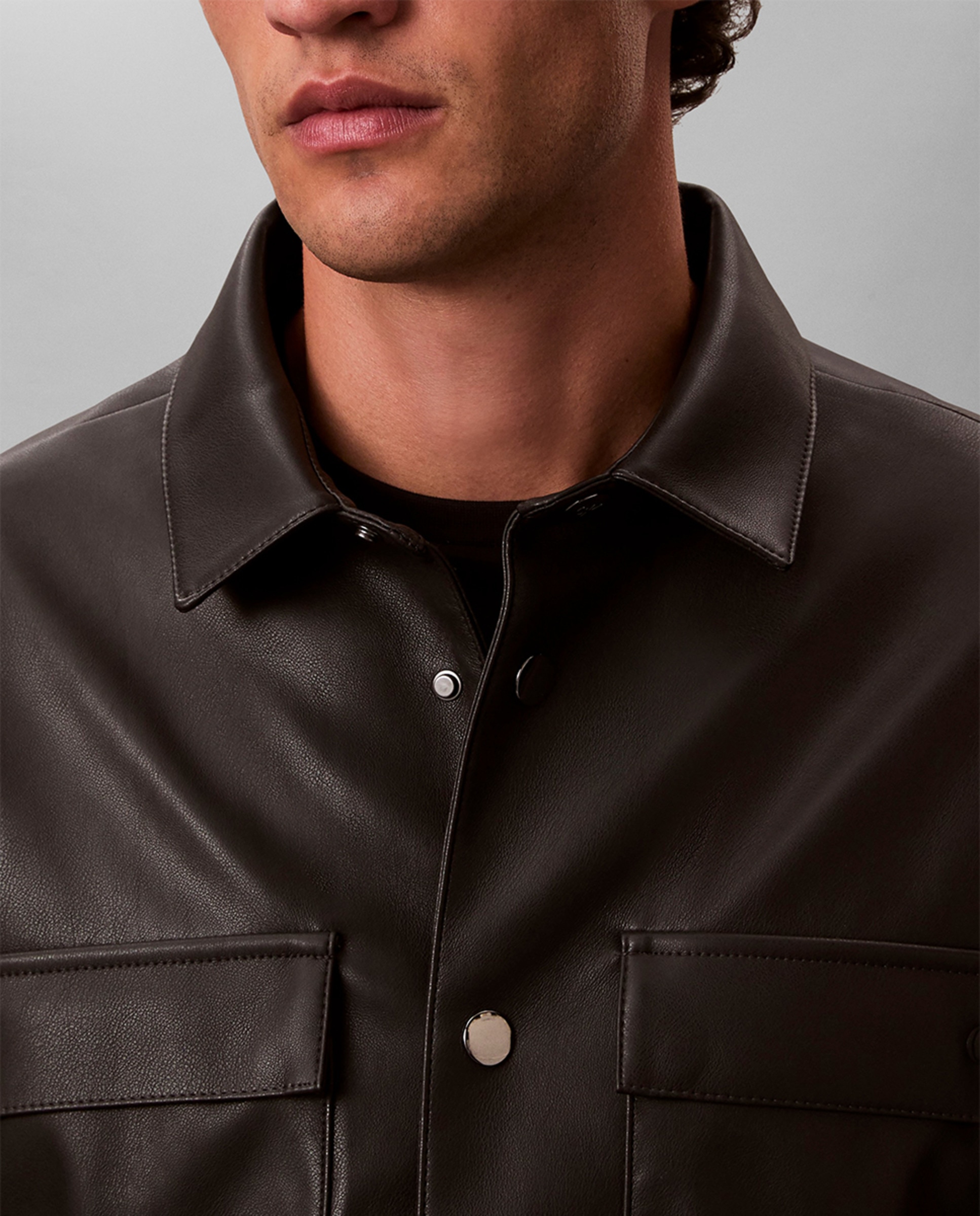 Casaco em Polipele Preto-5