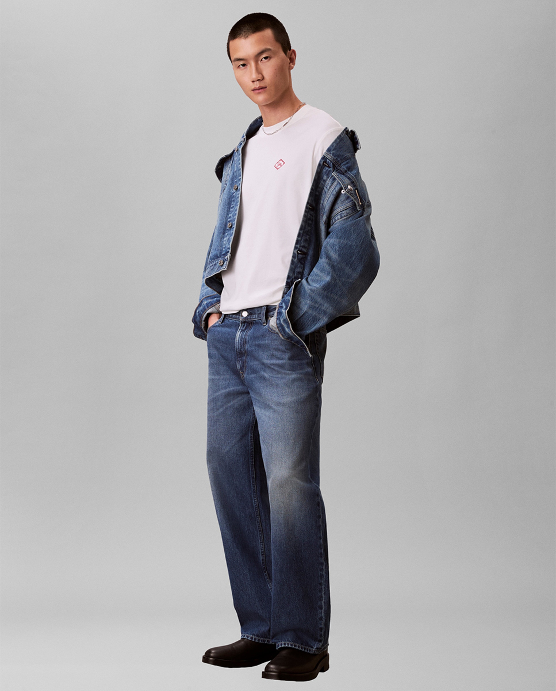 Casaco de Ganga 90S Azul-7