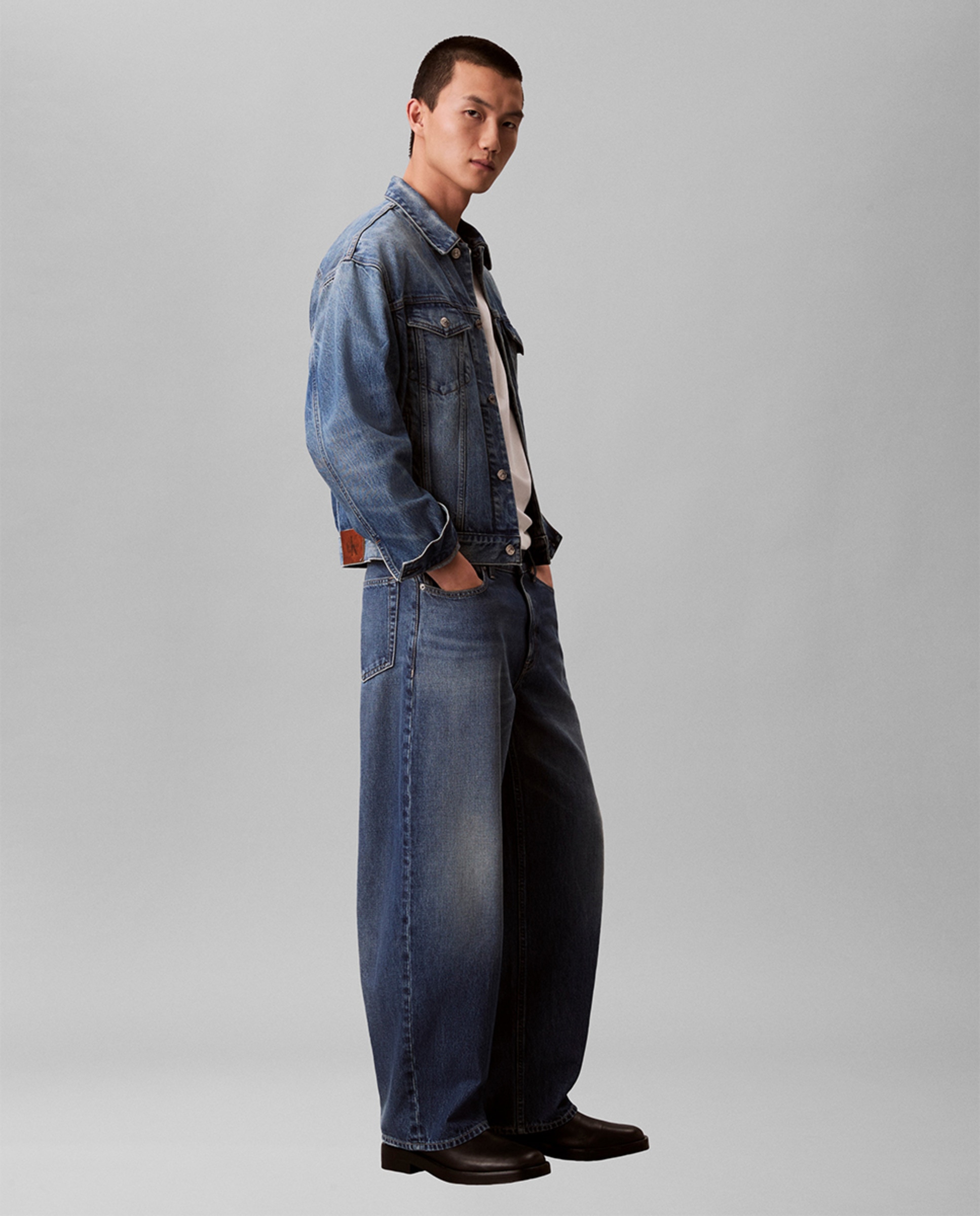 Casaco de Ganga 90S Azul-5