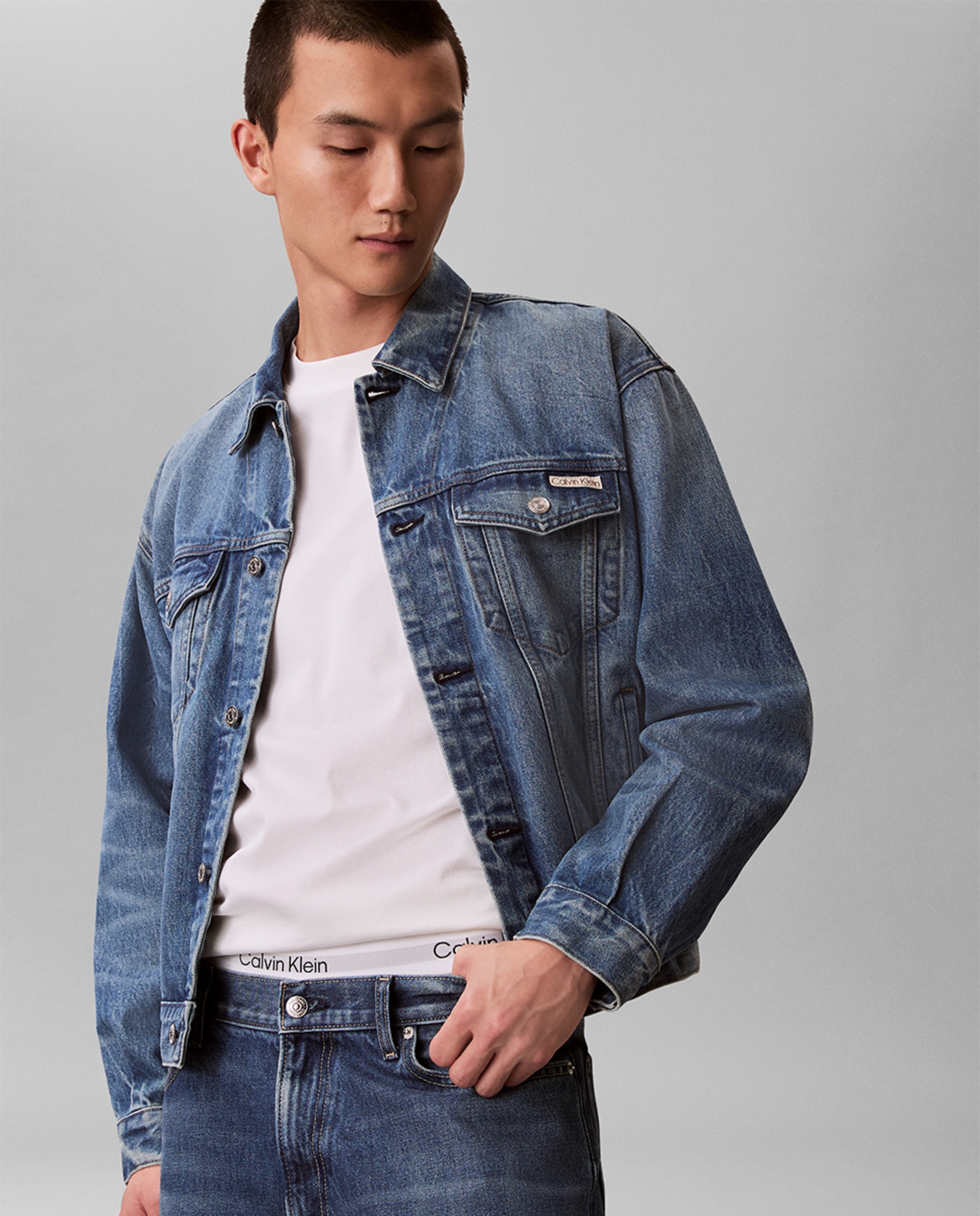 Casaco de Ganga 90S Azul-3