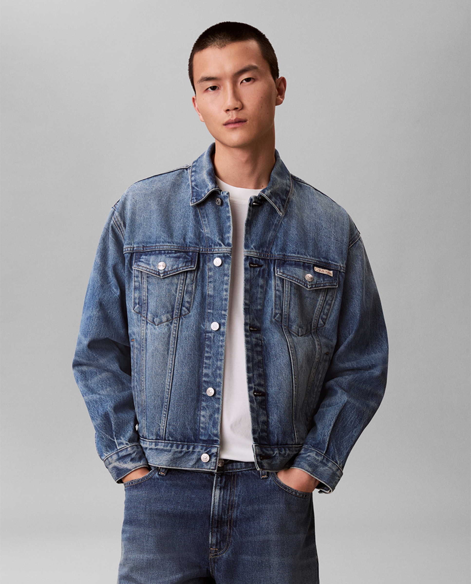 Casaco de Ganga 90S Azul-1