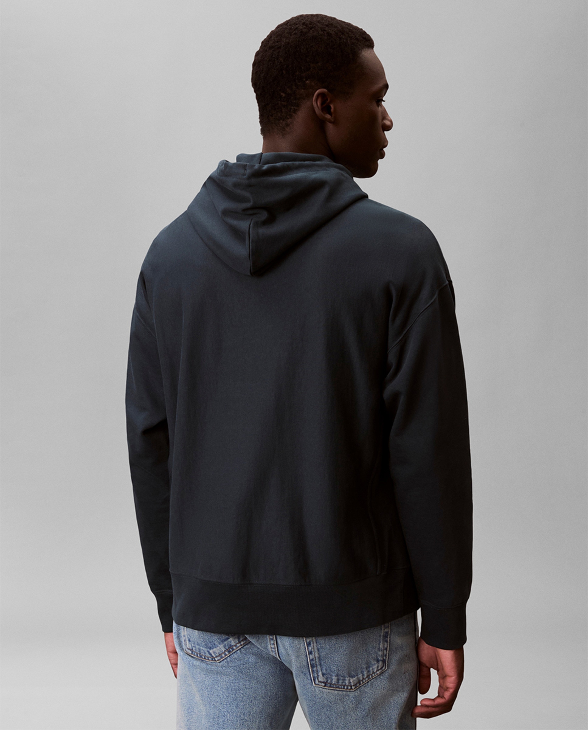 Sweatshirt com Capuz e Logótipo Azul-marinho-2