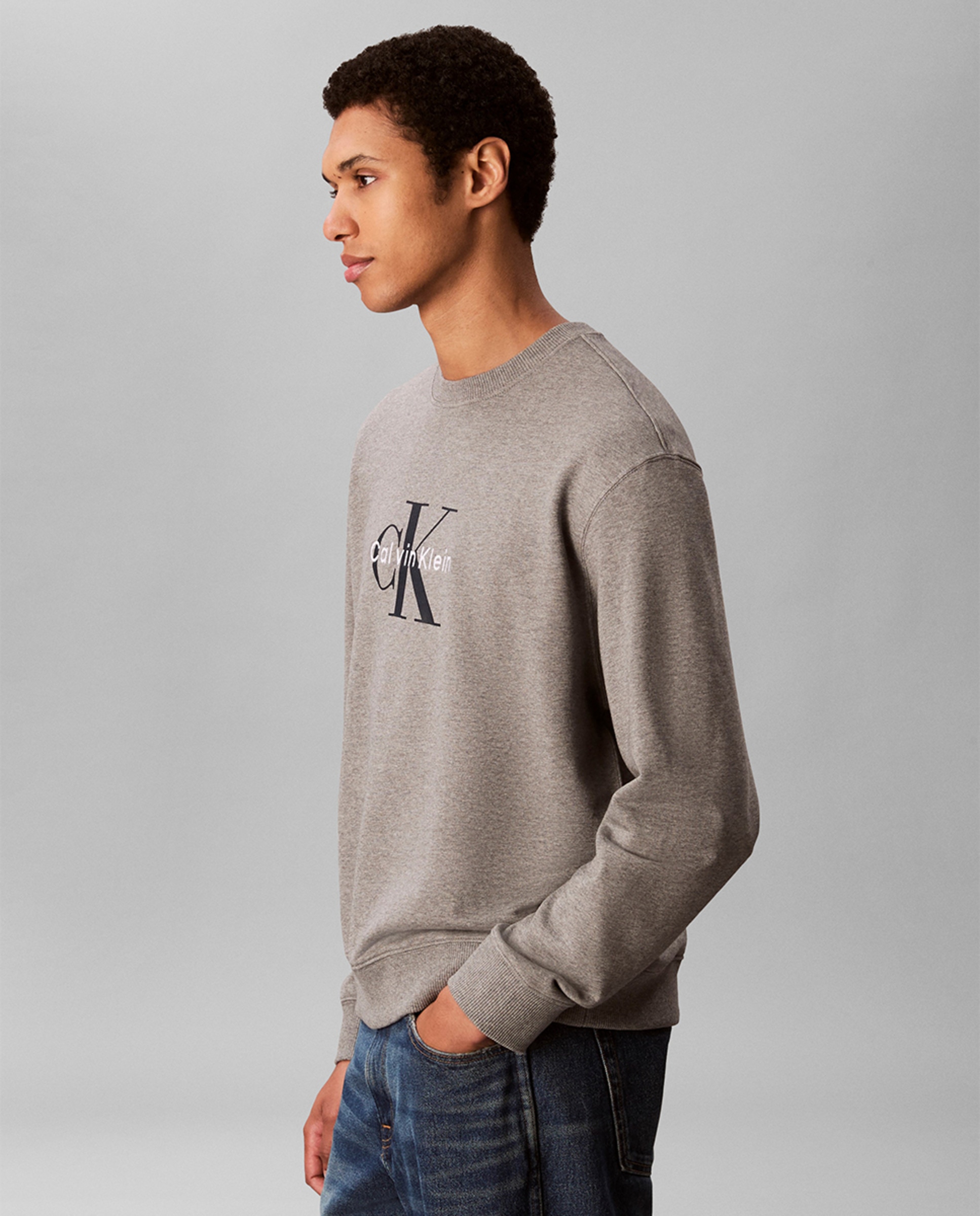 Sweatshirt com Logótipo Cinzento-4