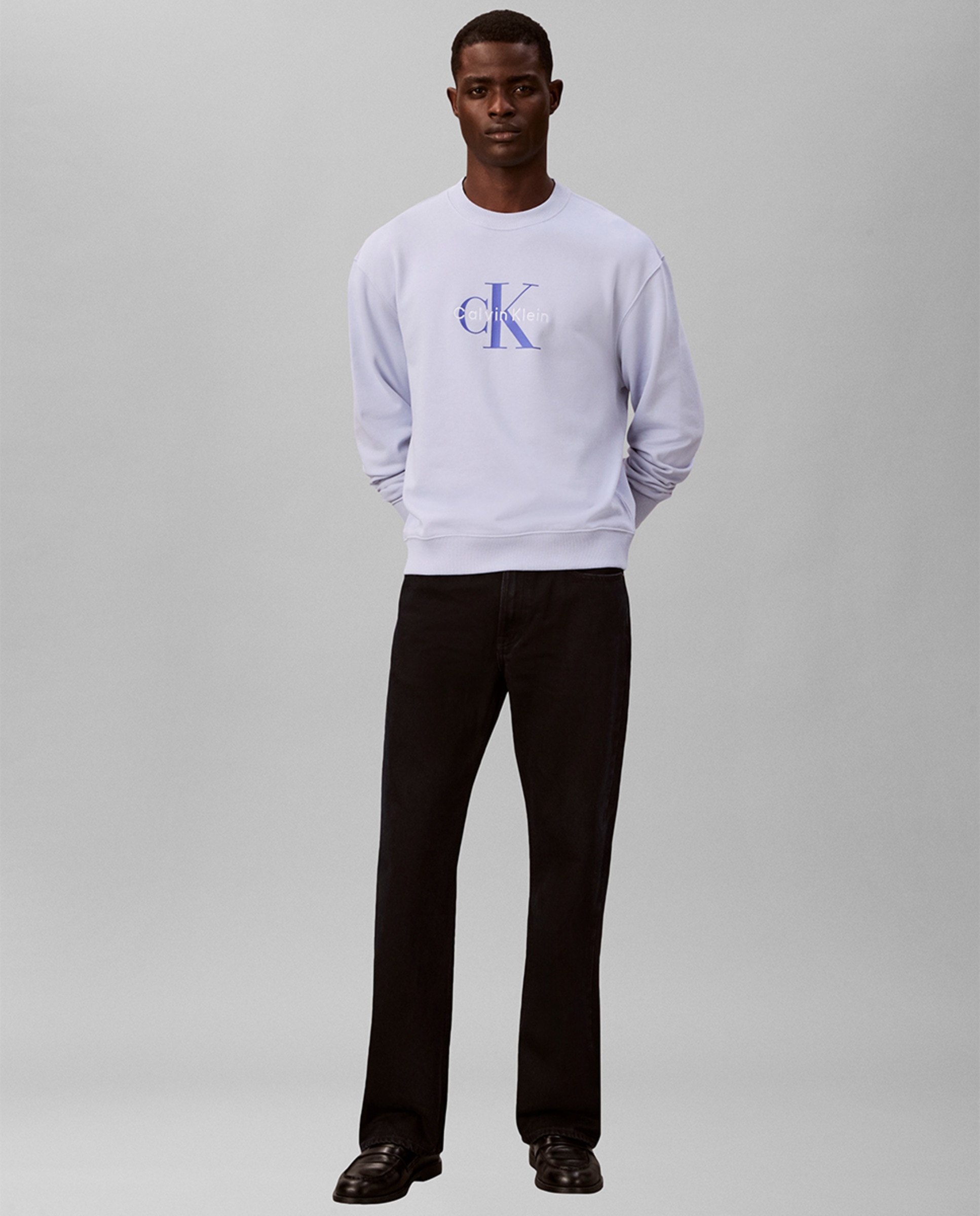 Sweatshirt com Logótipo Azul-claro-6