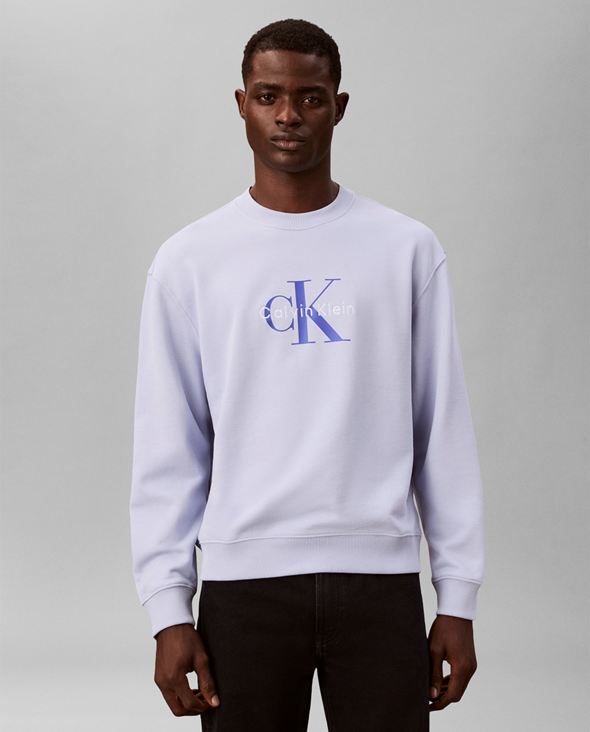 Sweatshirt com Logótipo Azul-claro-1