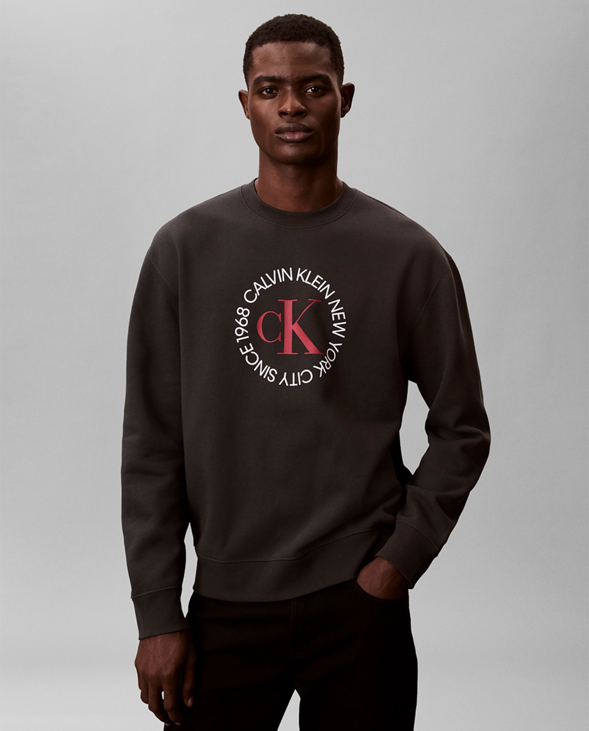 Sweatshirt com Desenho Gráfico Preto-1