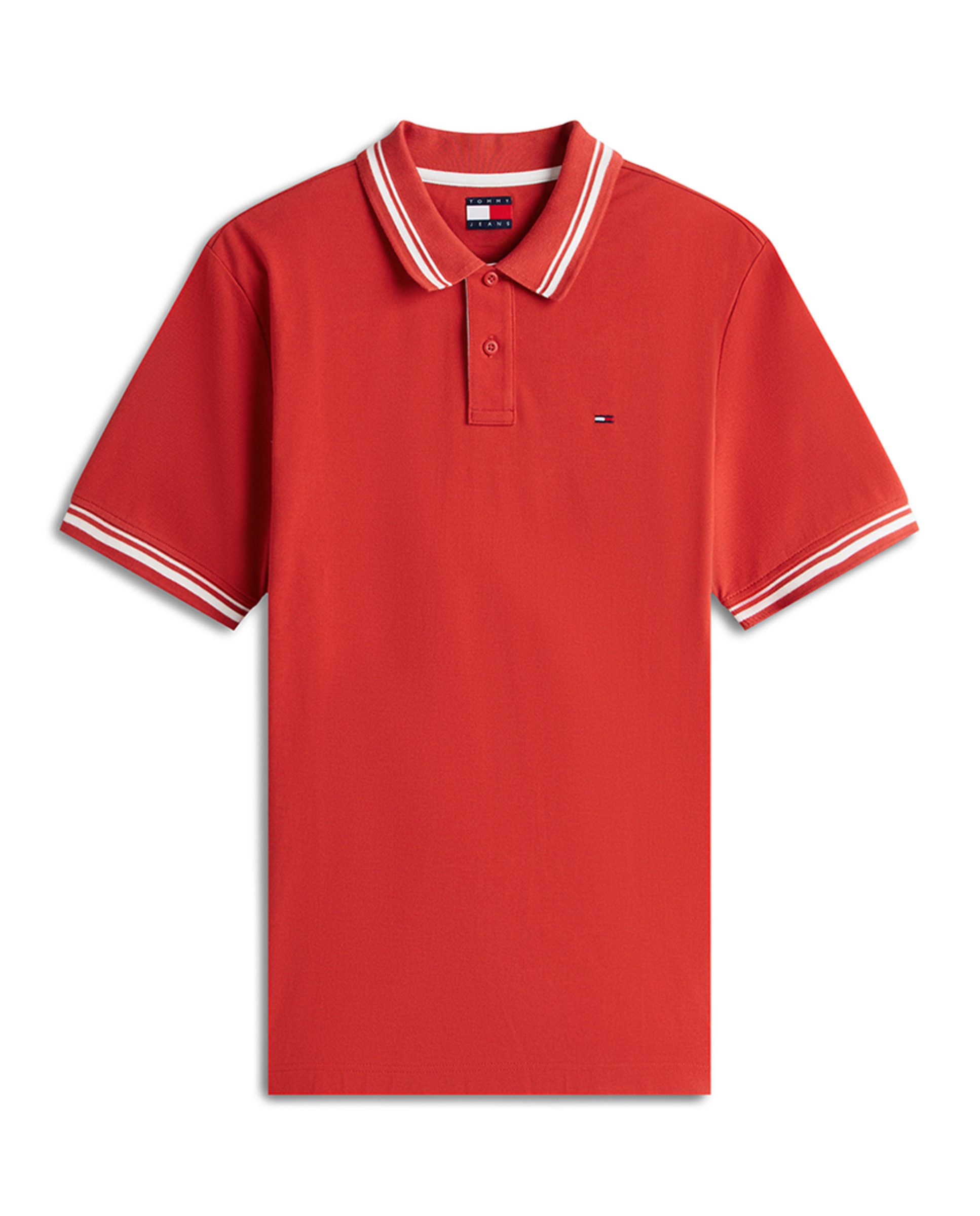 Polo Piqué Regular Fit com Manga Curta Vermelho-4