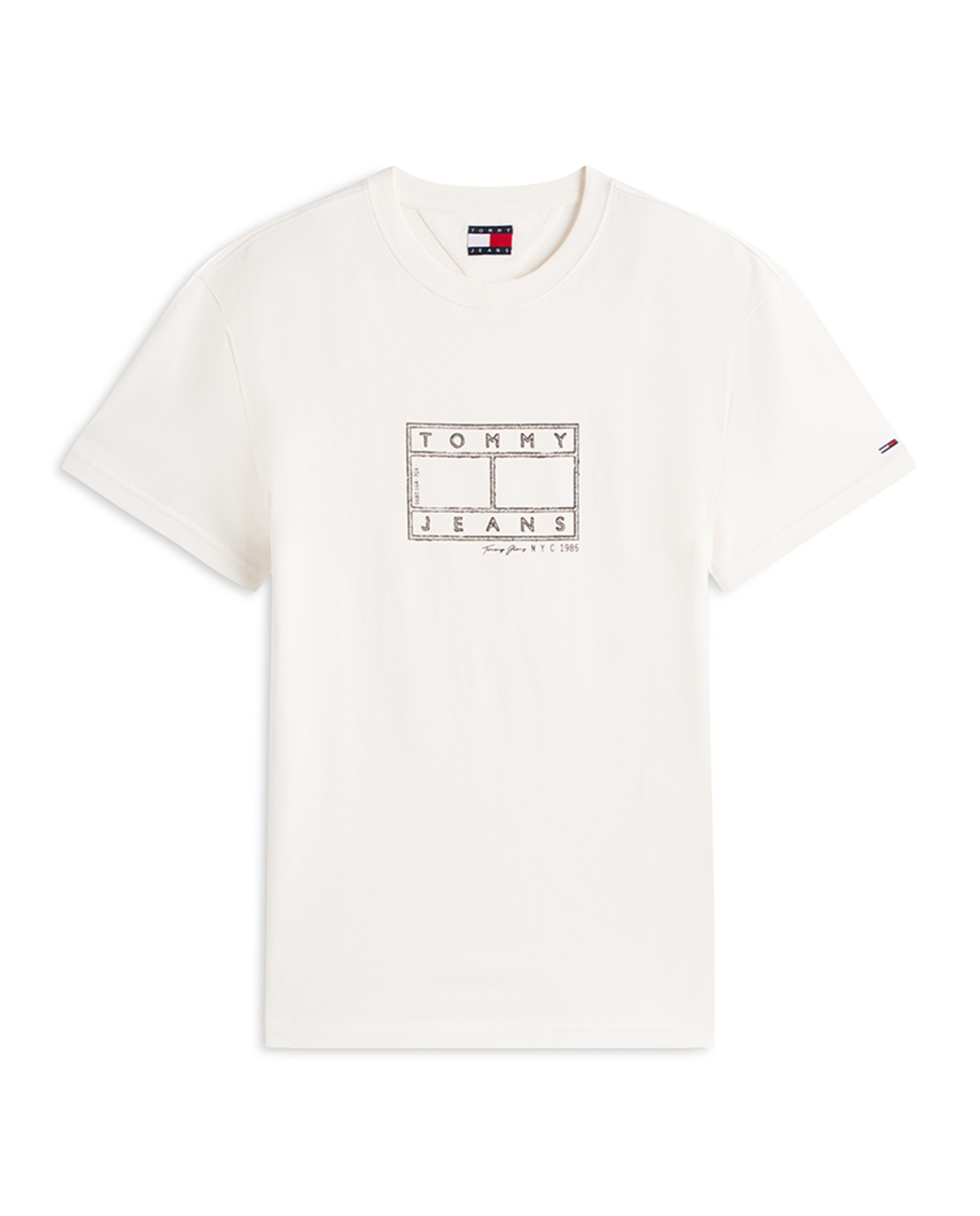 T-shirt Regular Fit de Manga Curta Cru-4