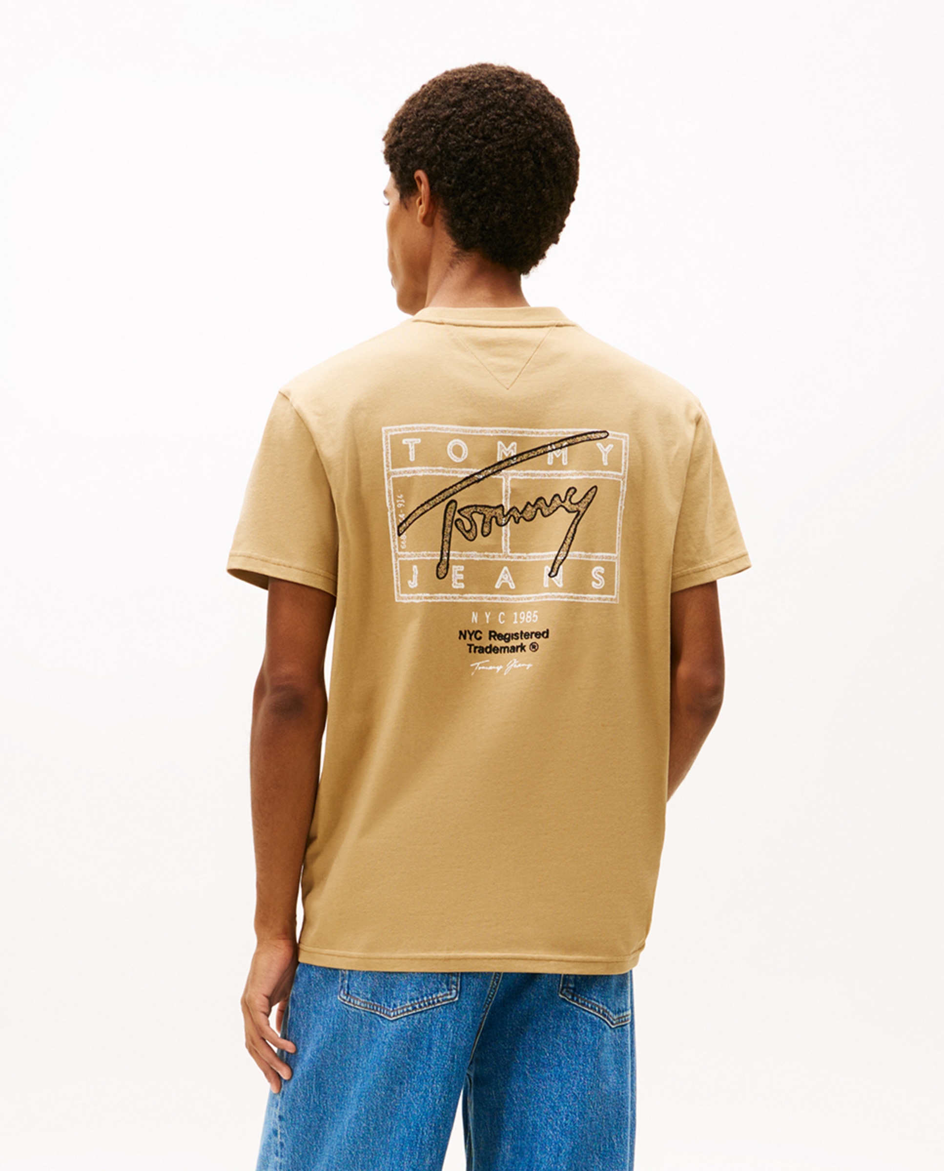 T-shirt Regular Fit de Manga Curta Castanho-claro-2