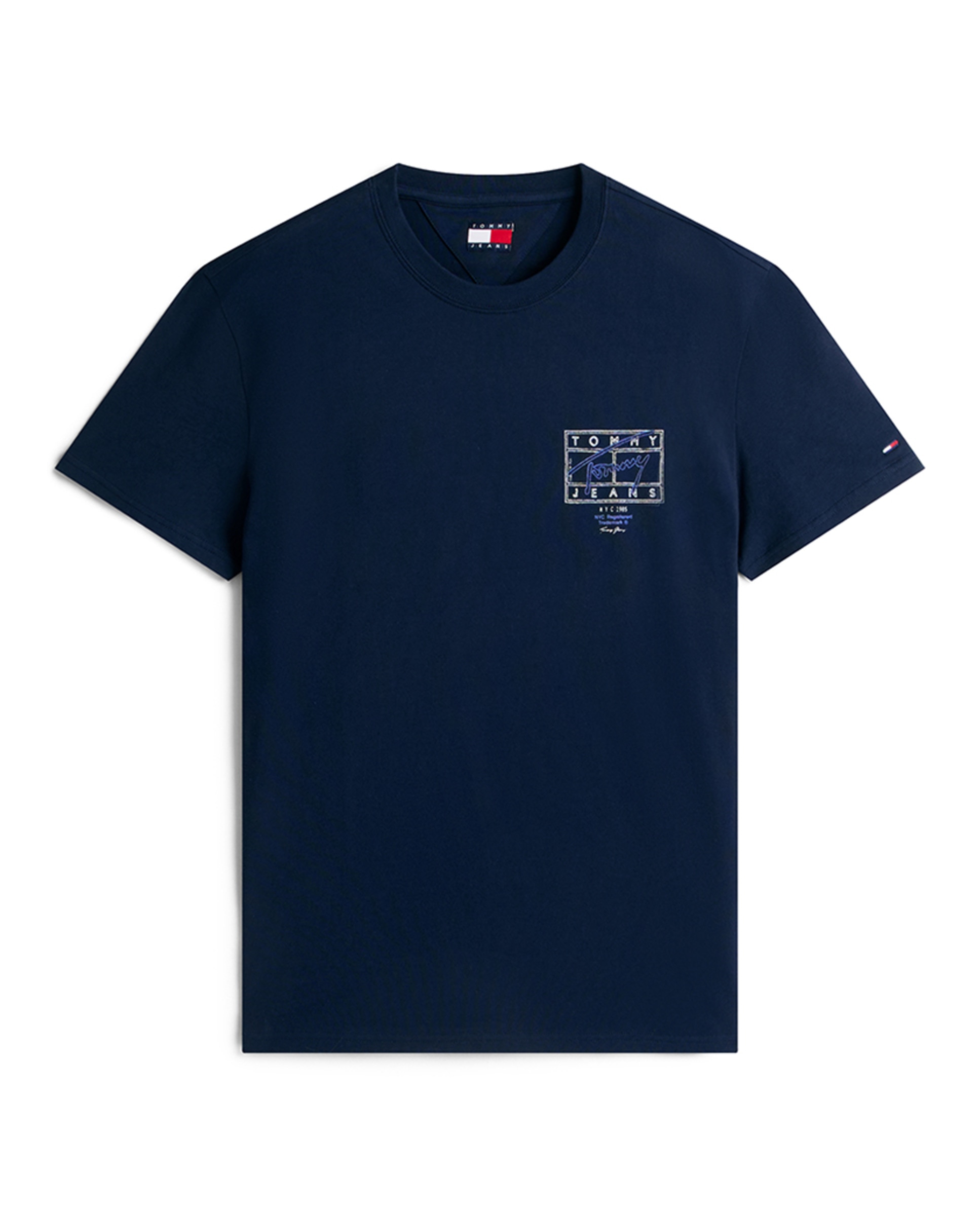 T-shirt Regular Fit de Manga Curta Azul-marinho-4