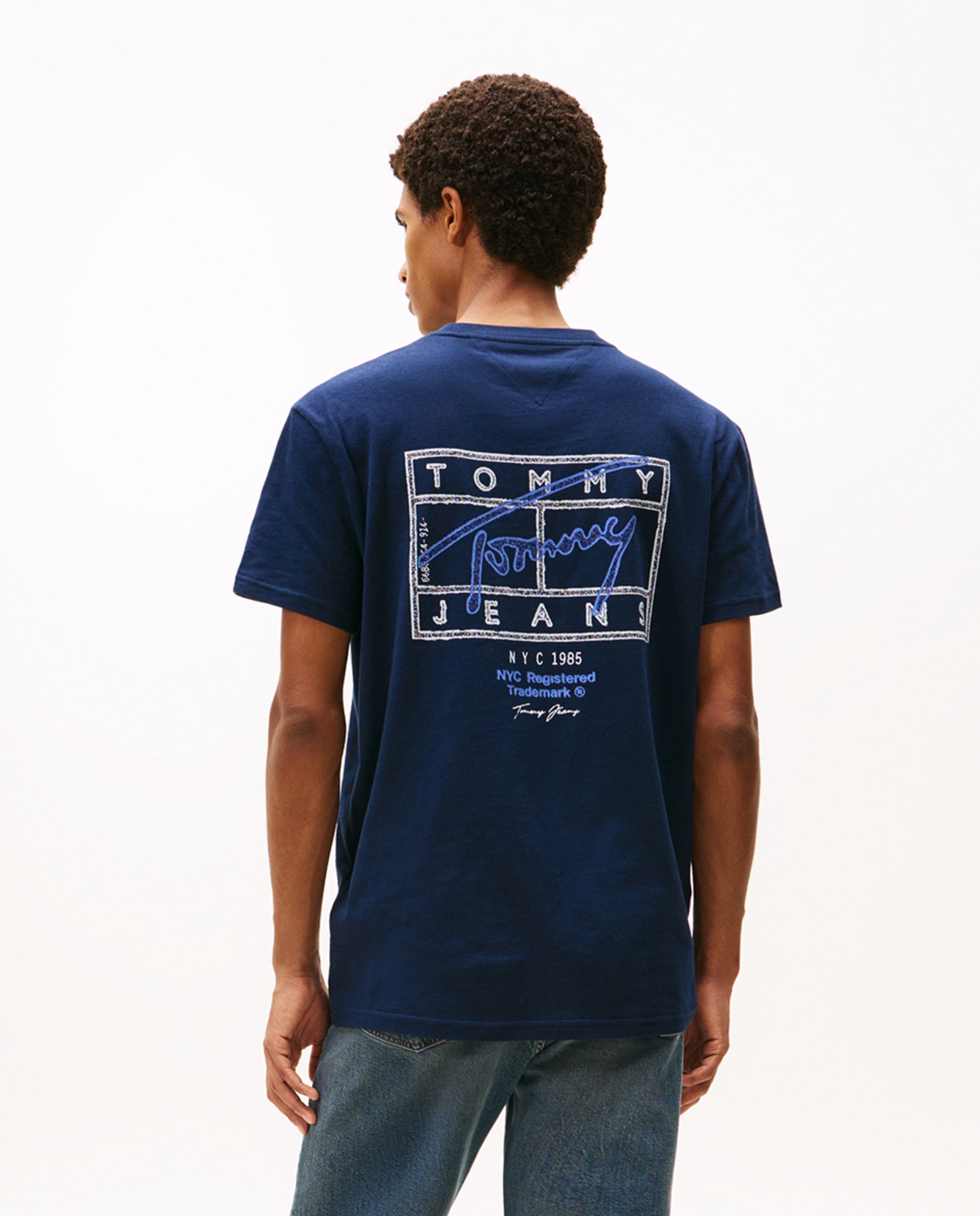 T-shirt Regular Fit de Manga Curta Azul-marinho-2