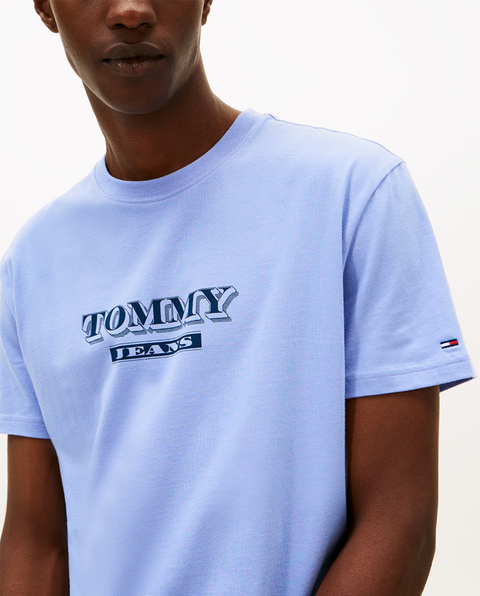 T-shirt Regular Fit de Manga Curta Azul-claro-3