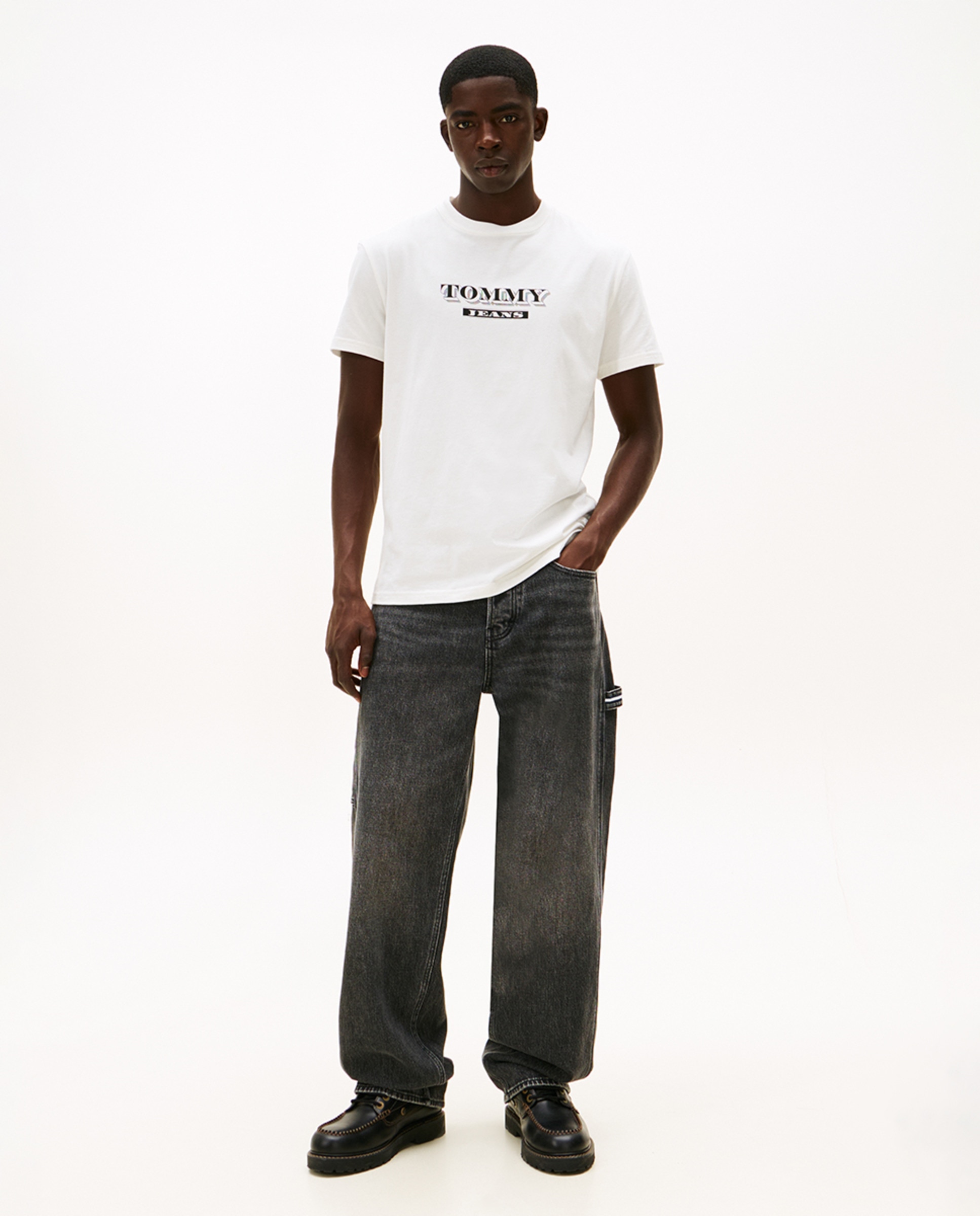 T-shirt Regular Fit de Manga Curta Branco-5