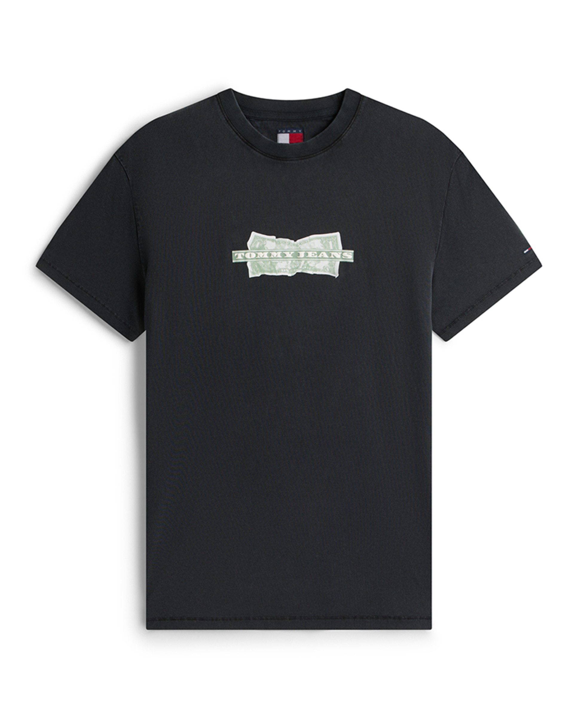 T-shirt Regular Fit de Manga Curta Preto-4