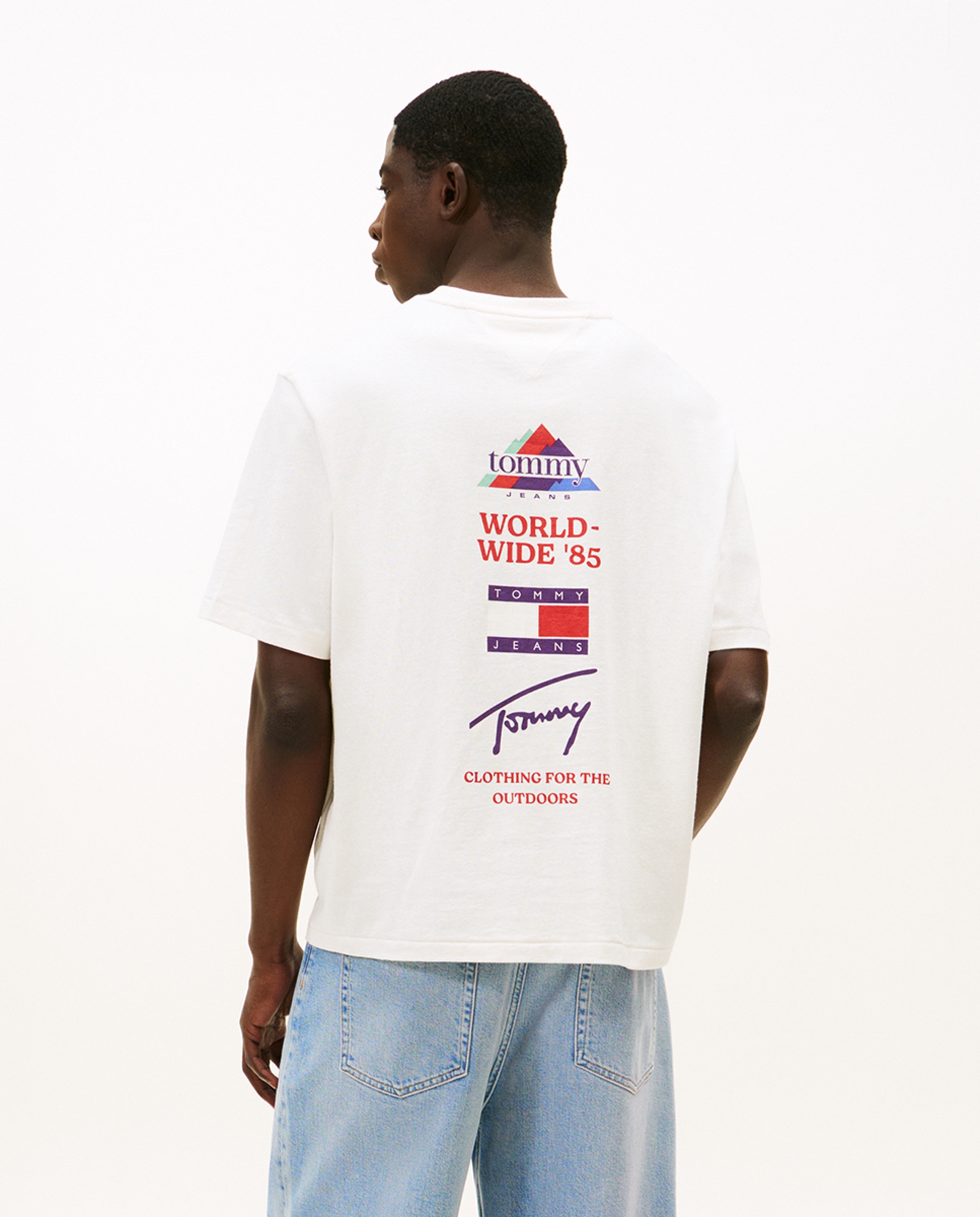 T-shirt 90s Fit com Manga Curta Cru-2
