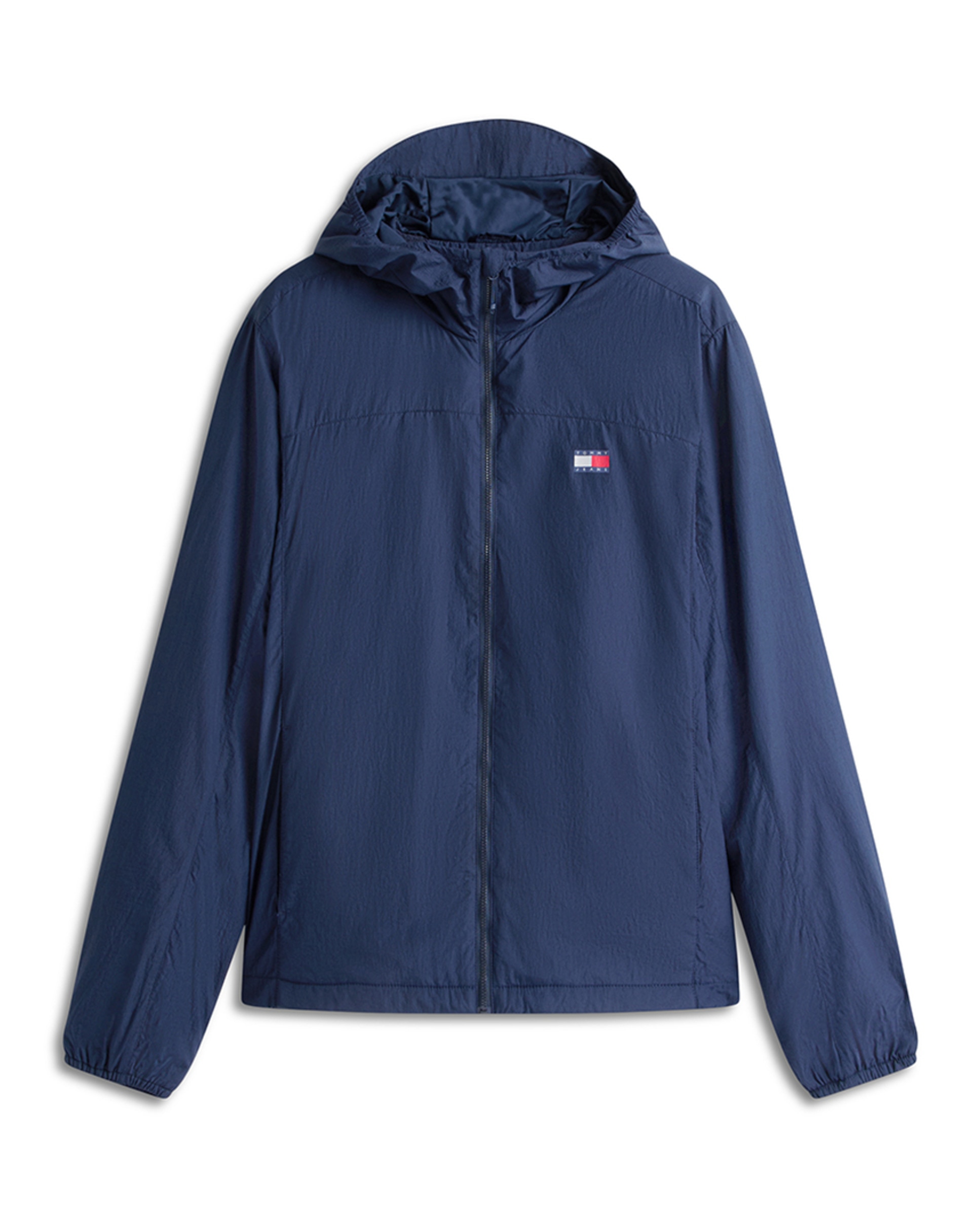 Corta-Vento Relaxed Fit com Capuz Azul-marinho-4