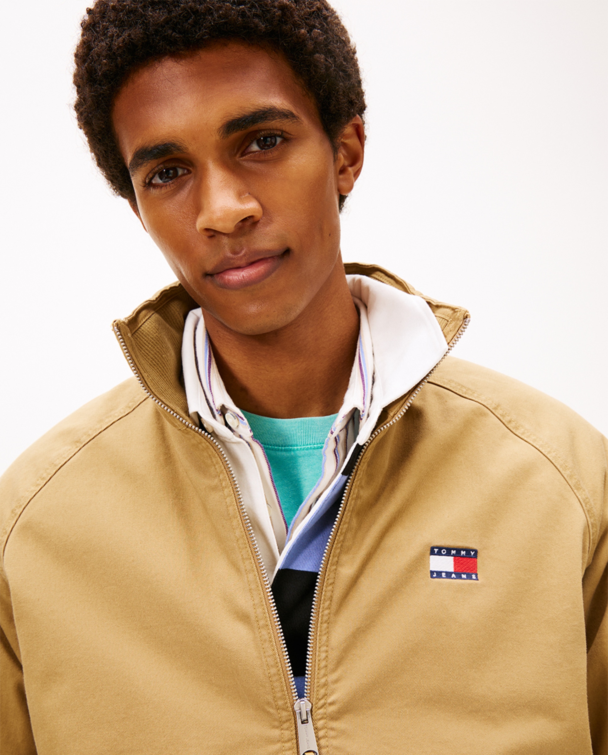 Casaco Tipo Blusão Bomber Relaxed Fit Castanho-claro-3