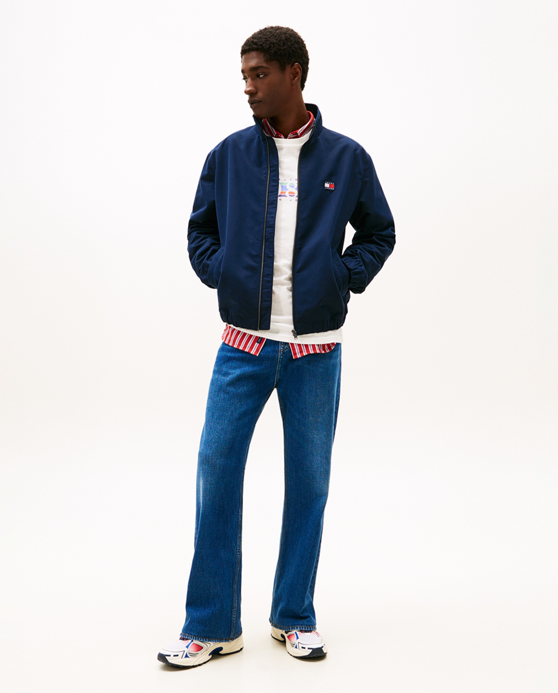 Casaco Tipo Blusão Bomber Regular Fit Azul-marinho-5