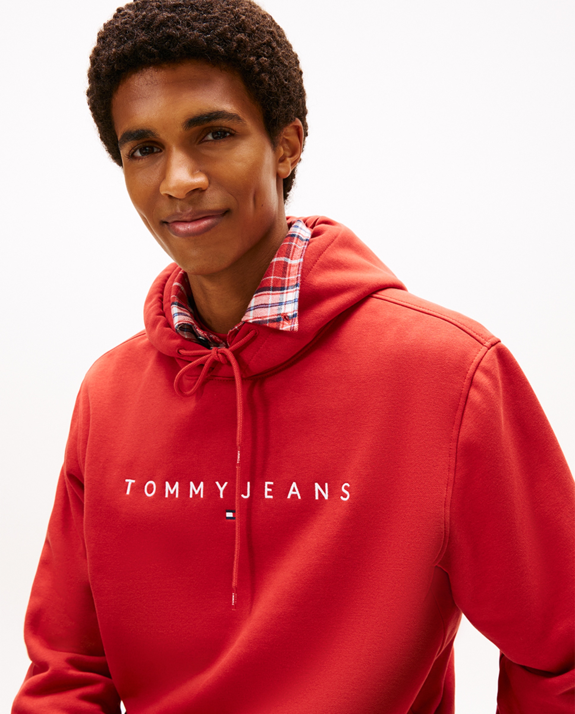 Sweatshirt regular fit com capuz Vermelho-3