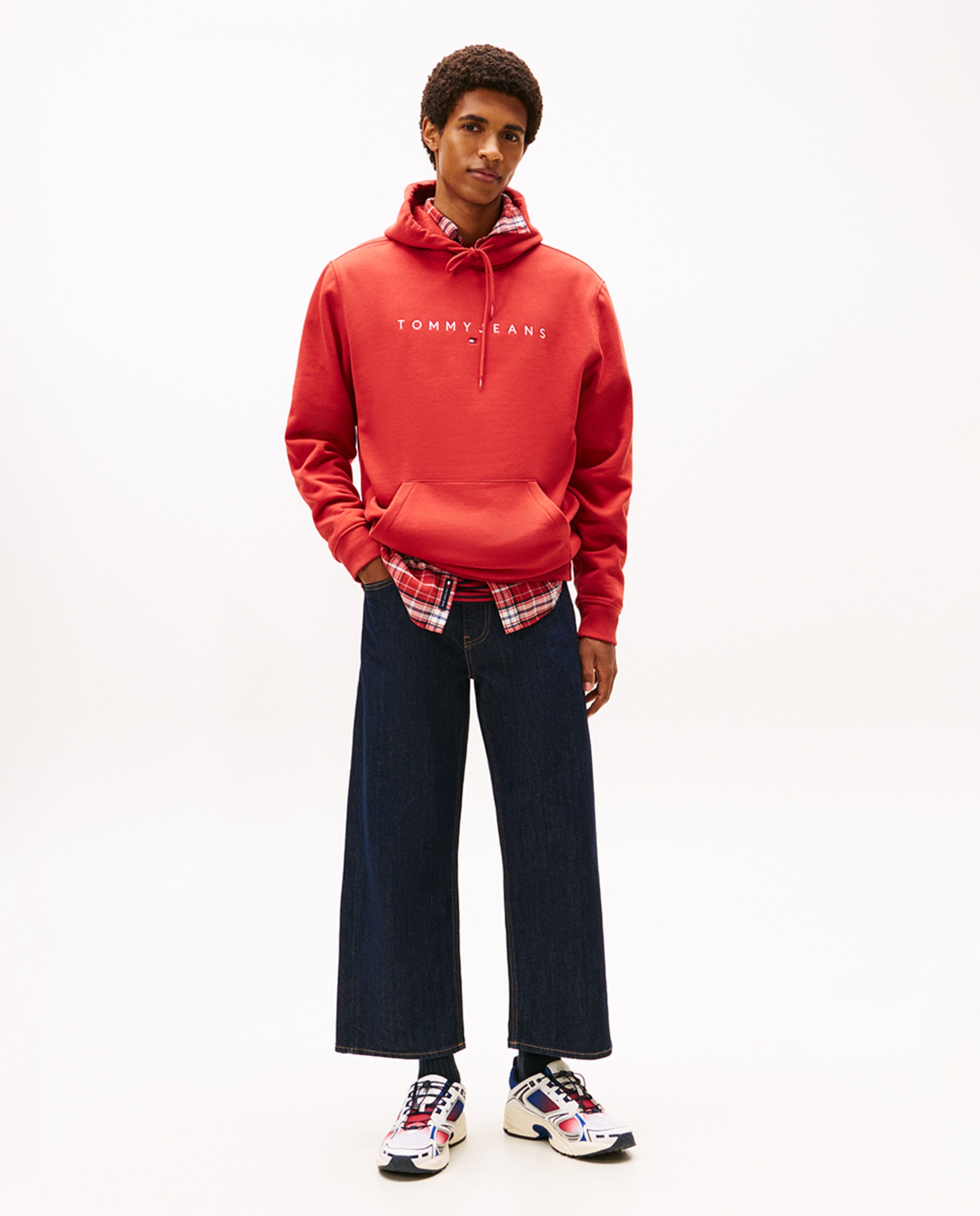 Sweatshirt regular fit com capuz Vermelho-5