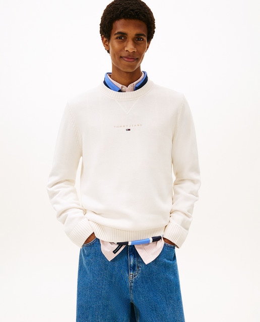 Imagem 0 de Camisola de Malha Slim Fit com Gola Redonda