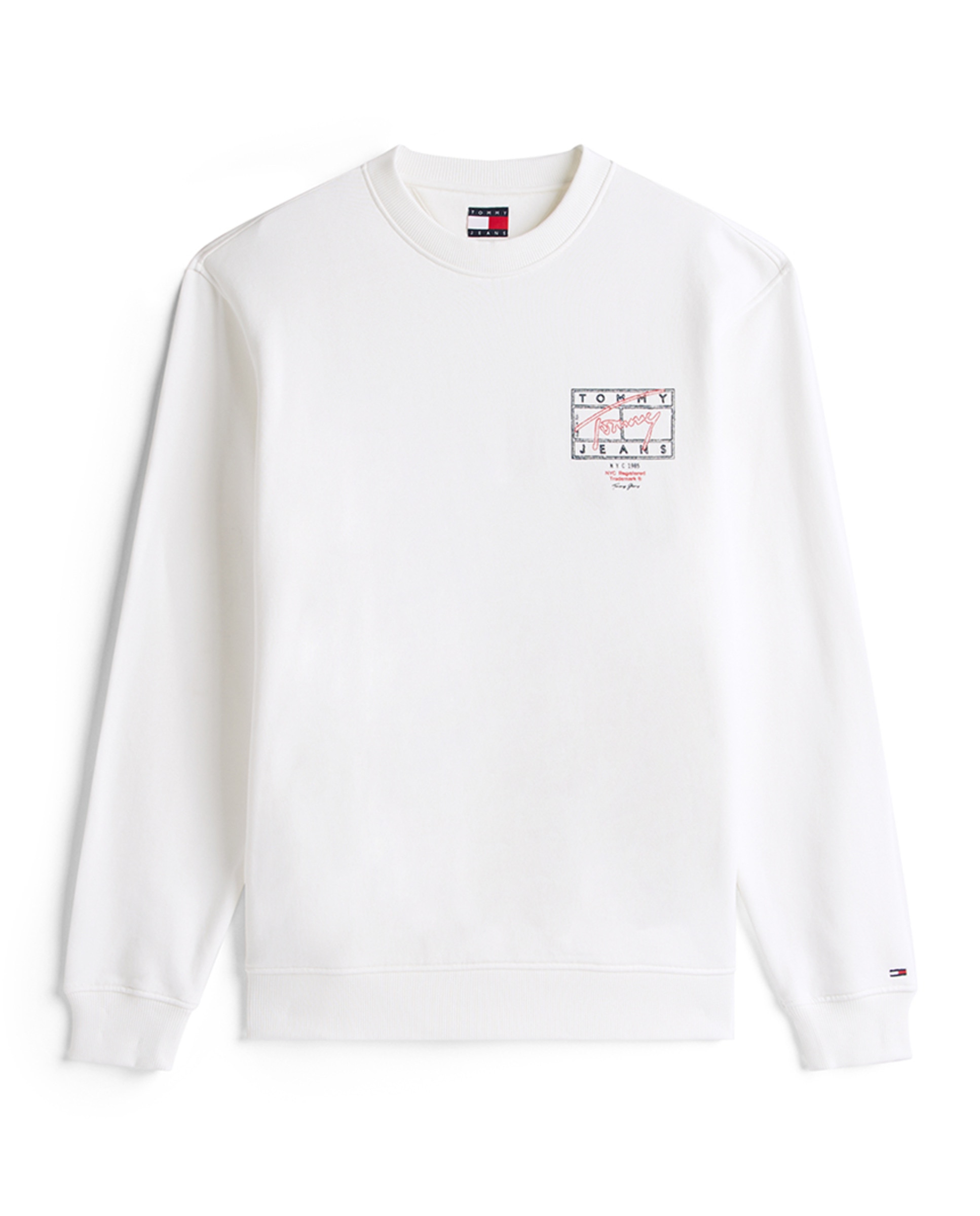 Sweatshirt Regular Fit com Gola Redonda Branco-4