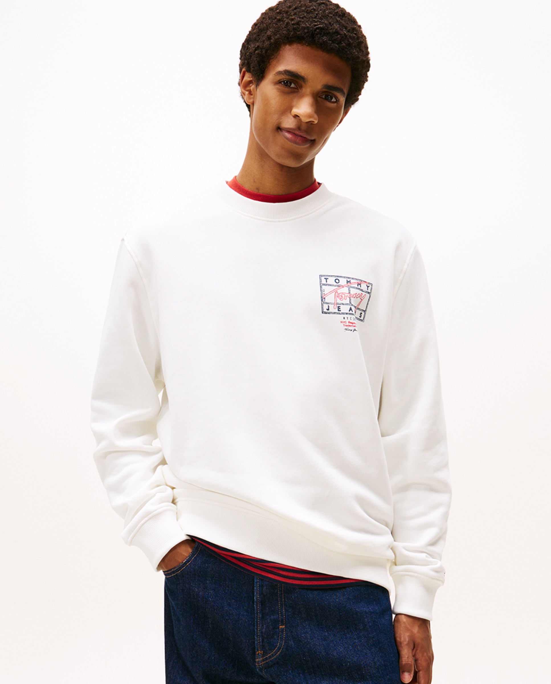 Imagem 0 de Sweatshirt Regular Fit com Gola Redonda