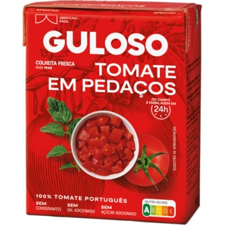 Tomate em Pedaços embalagem 390 g - Guloso