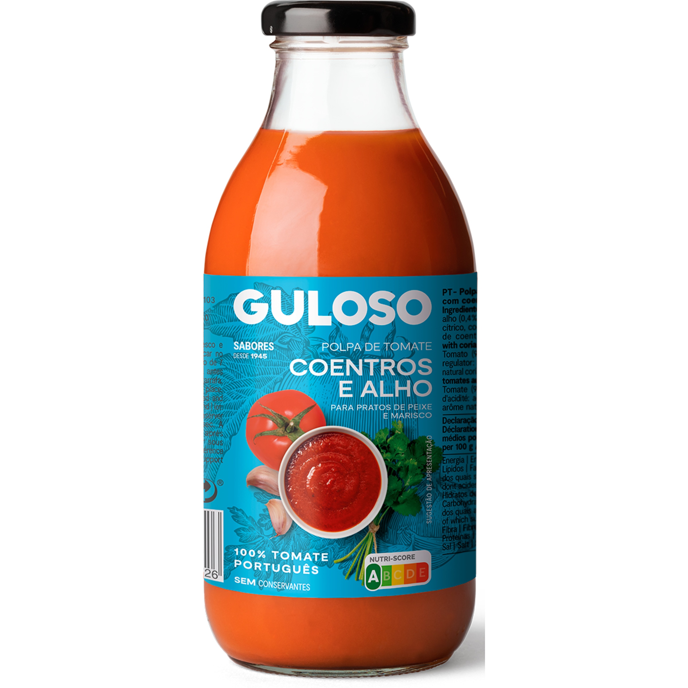 Polpa de Tomate e Coentros garrafa 500 g