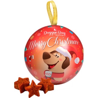Snack para Cão Bola de Natal embalagem 100 g - Doggyebag