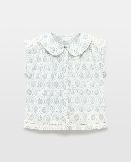 Imagen 0 de Blusa niña cuello frill