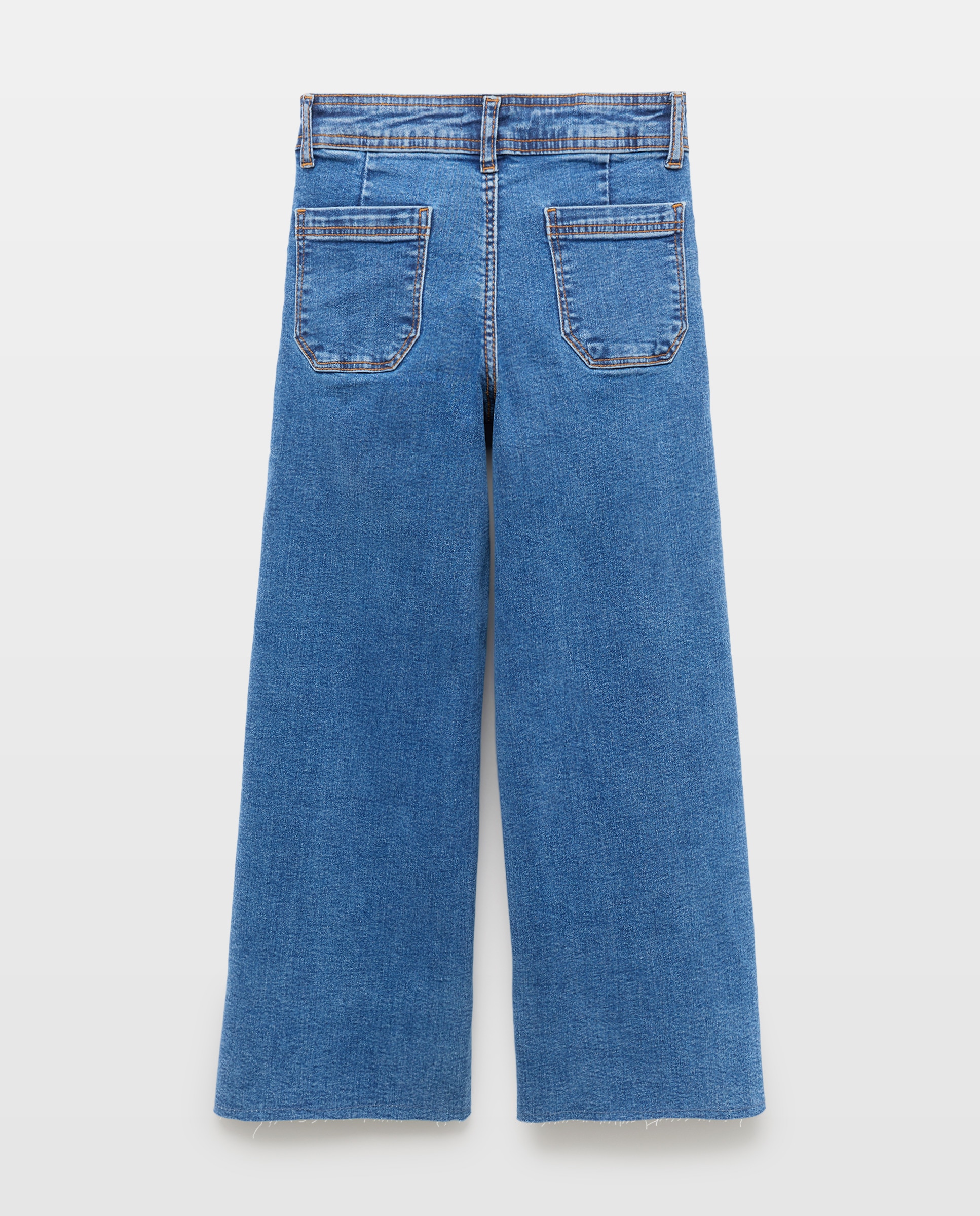 Pantalón niña vaquero culot Gris oscuro-2