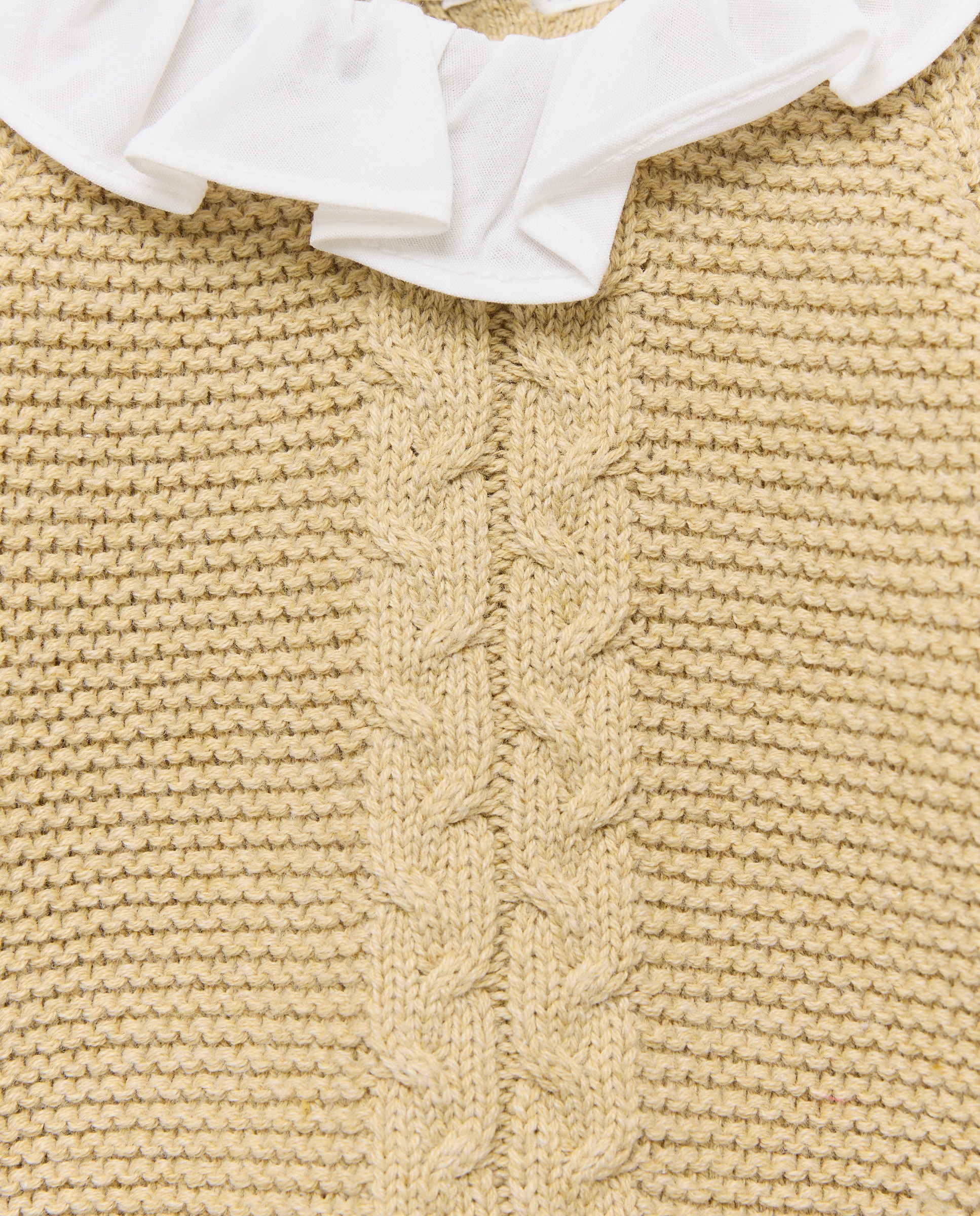 Pelele de recién nacido manga larga tricot cuello 560 Oliva-3