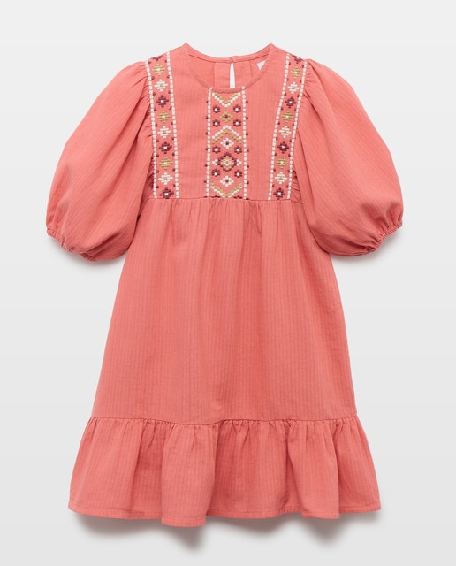 Imagen 0 de Vestido niña de gasa con bordados